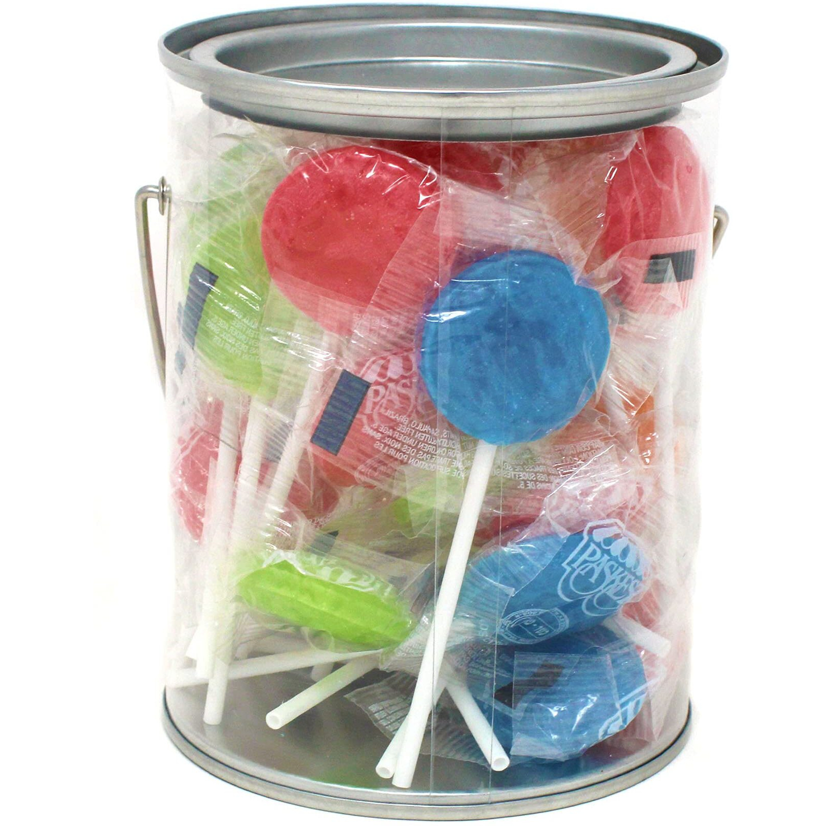 Sour Lollipops Candy Suckers - Assorted Fruit Flavors Red Orange Green Blue Colors - Lollypops For Red Light Green Light Classic Lollypop- 31 Lollipops-
