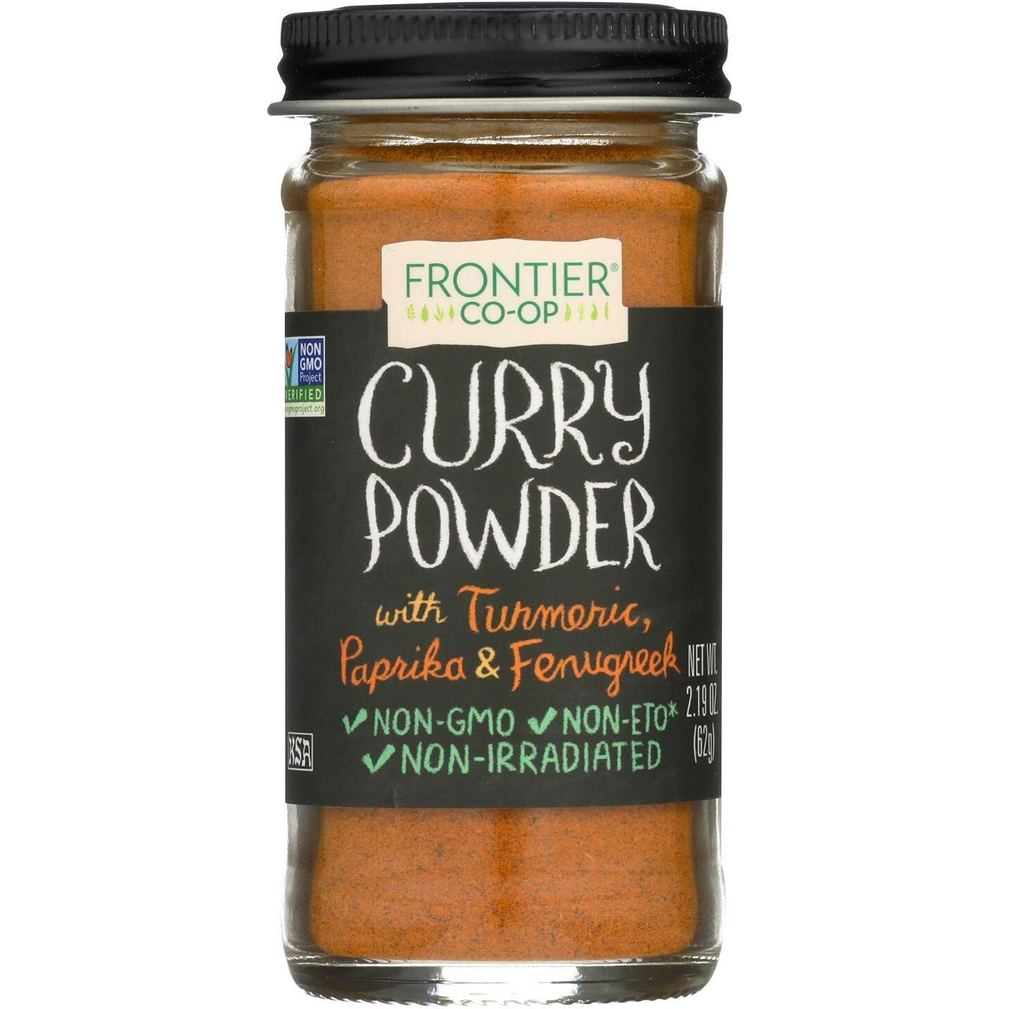 Frontier Curry Powder Spice - Salt - Free Blend - 2.19 Ounces