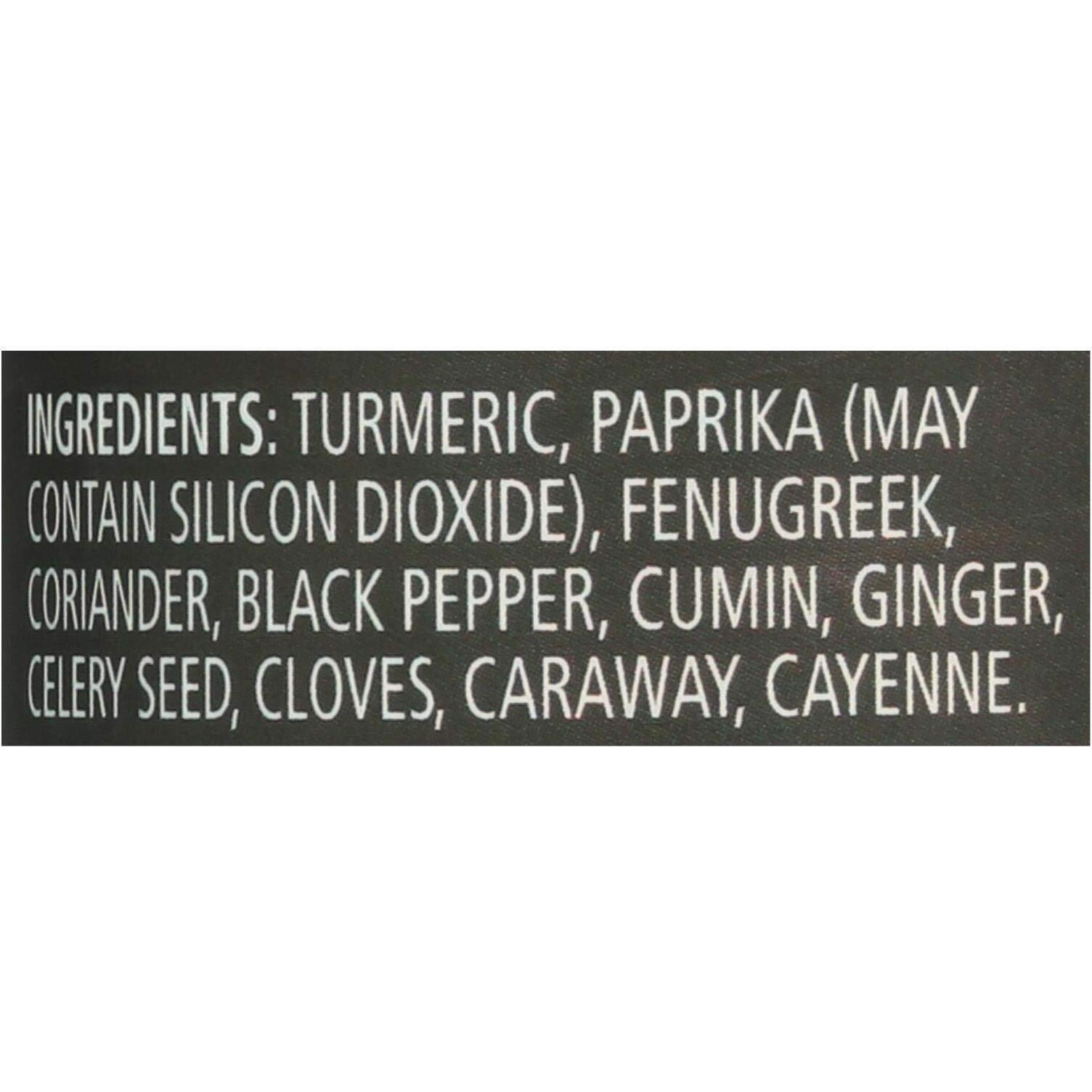 Frontier Curry Powder Spice - Salt - Free Blend - 2.19 Ounces