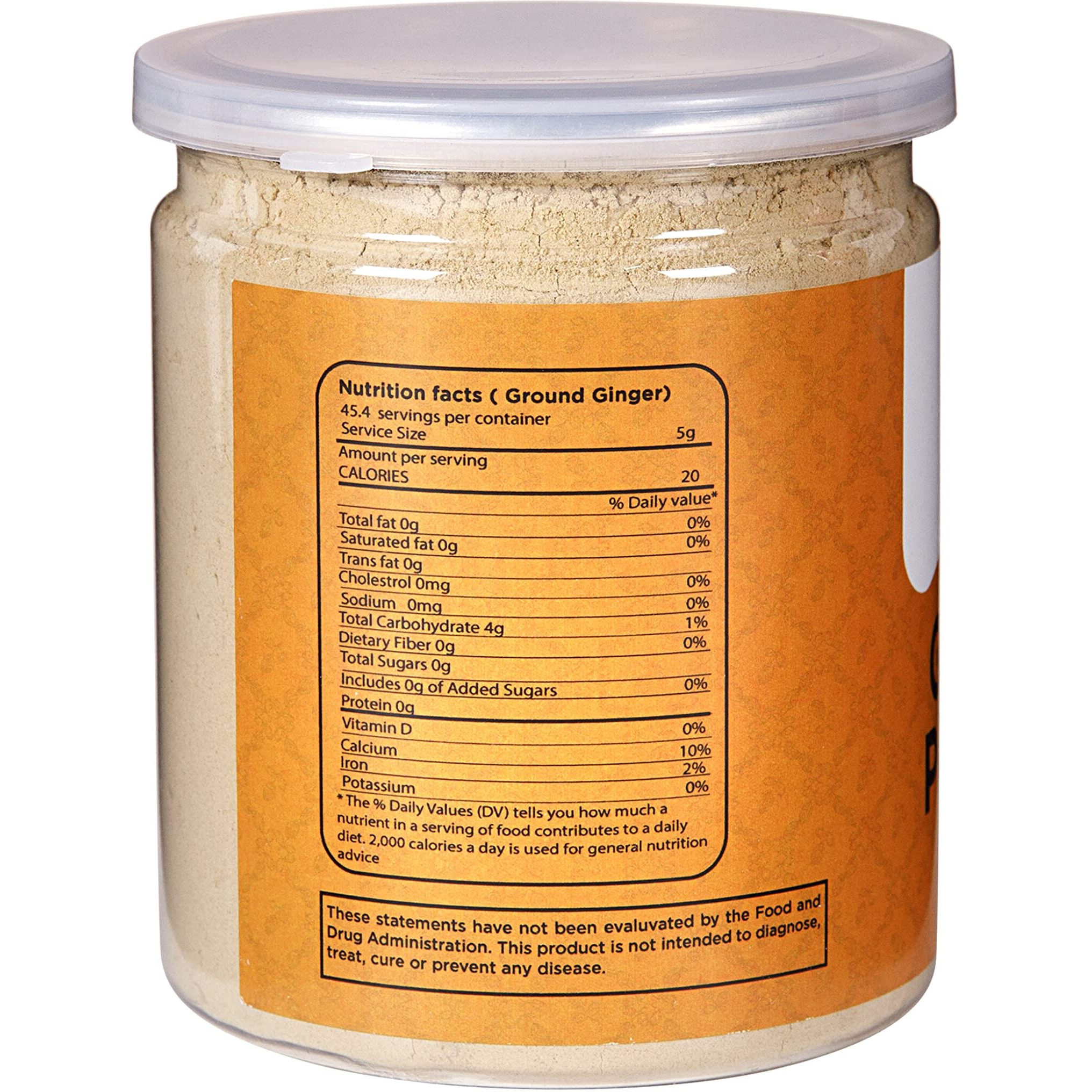 Ginger Powder 8Oz | As Spicy As Fresh Ginger | Flavourful Powdered Ginger | 100% Pure And Natural Ground Ginger | Great For Baking And Tea | By Yogis Gift