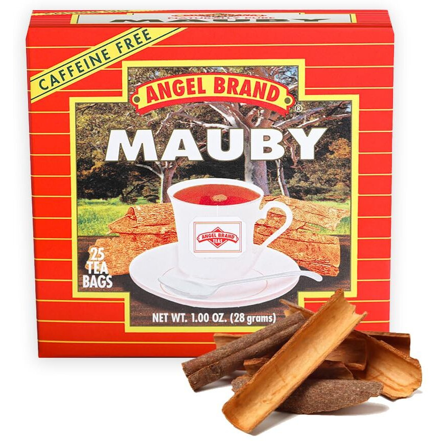Angel Brand Mauby Bark Tea Bags 25 Naturally Boosting Energy With Refreshing Bittersweet Taste Of Mauby Tea, Rich In Nutrients From Mauby Bark & Spices, Offering Balanced Flavor & Health Benefits
