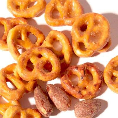 [Official Gilim Hbaf] Korean Salted Caramel & Pretzel Almonds Nut Protein Snack | After-School, Lunch, Office, Work, Trip Camping Snack | Pre-Workout Snack | Healthy Snacks | Korean Souvenir (Caramel Pretzel 1X120Gram)