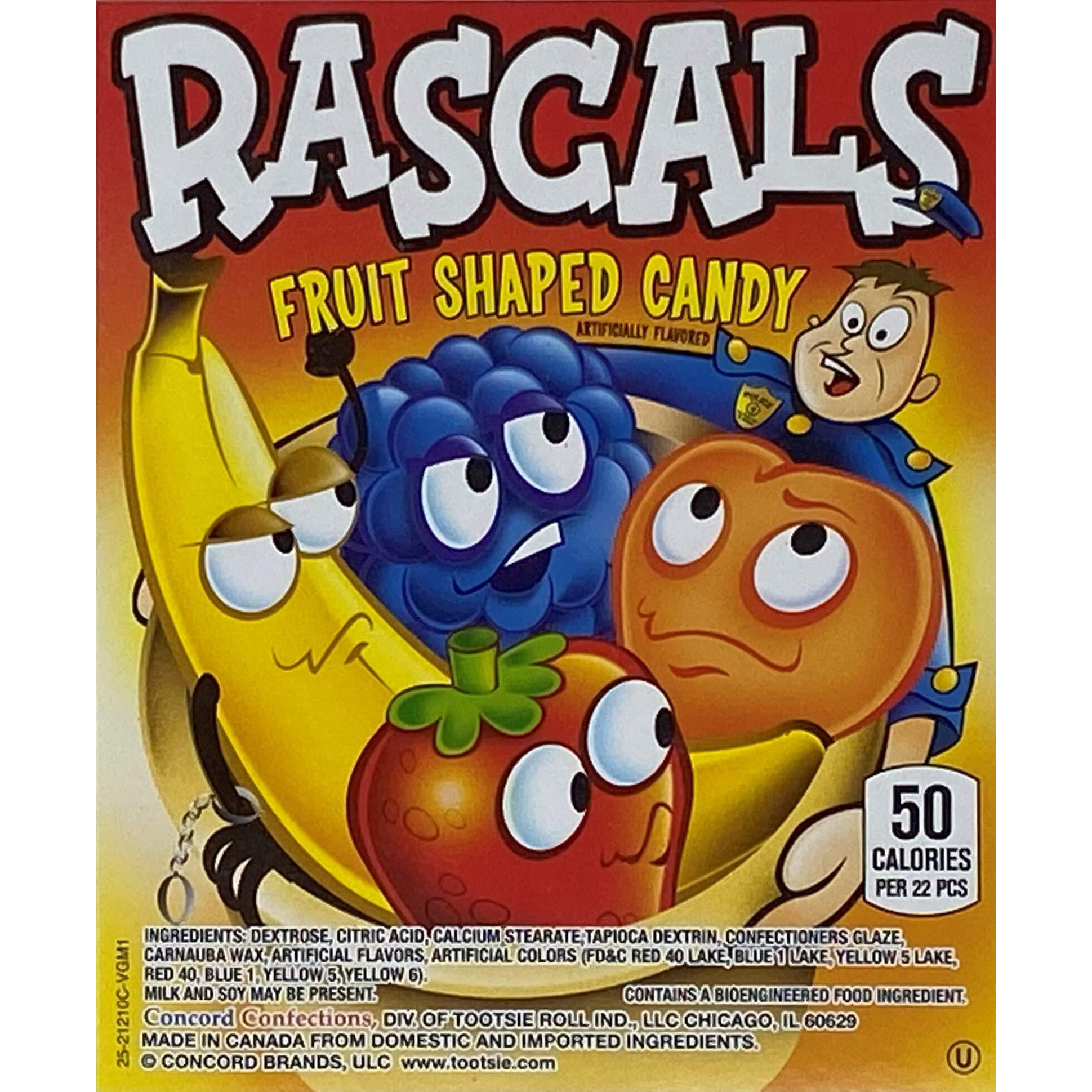 Candy Retailer Rascals Hard Fruit Shaped Candy 1 Lb