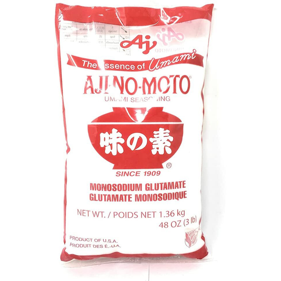 Aji No Moto Ajinomoto Msg In Plastic Bag Umami Seasoning 3Lb / 1.36Kg (3Lb, 1Pack)