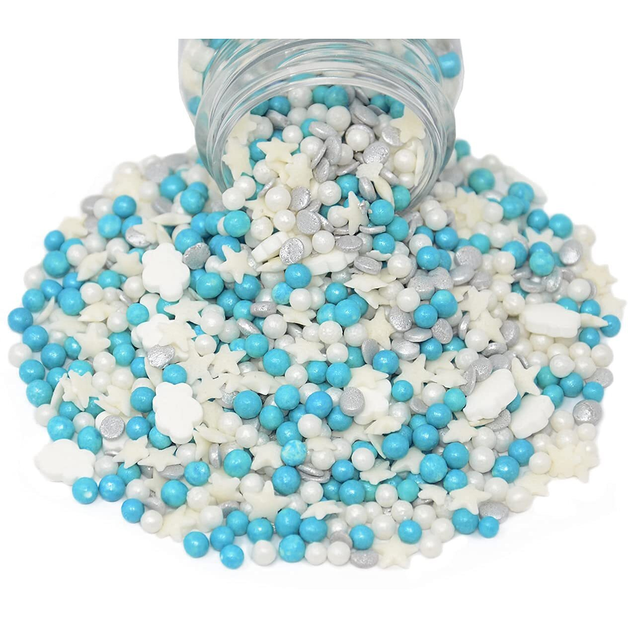 Mystic Sprinkles Baby Shower Sprinkle Mixes (Baby Boy Dreams Sprinkle Mix 3.7Oz)