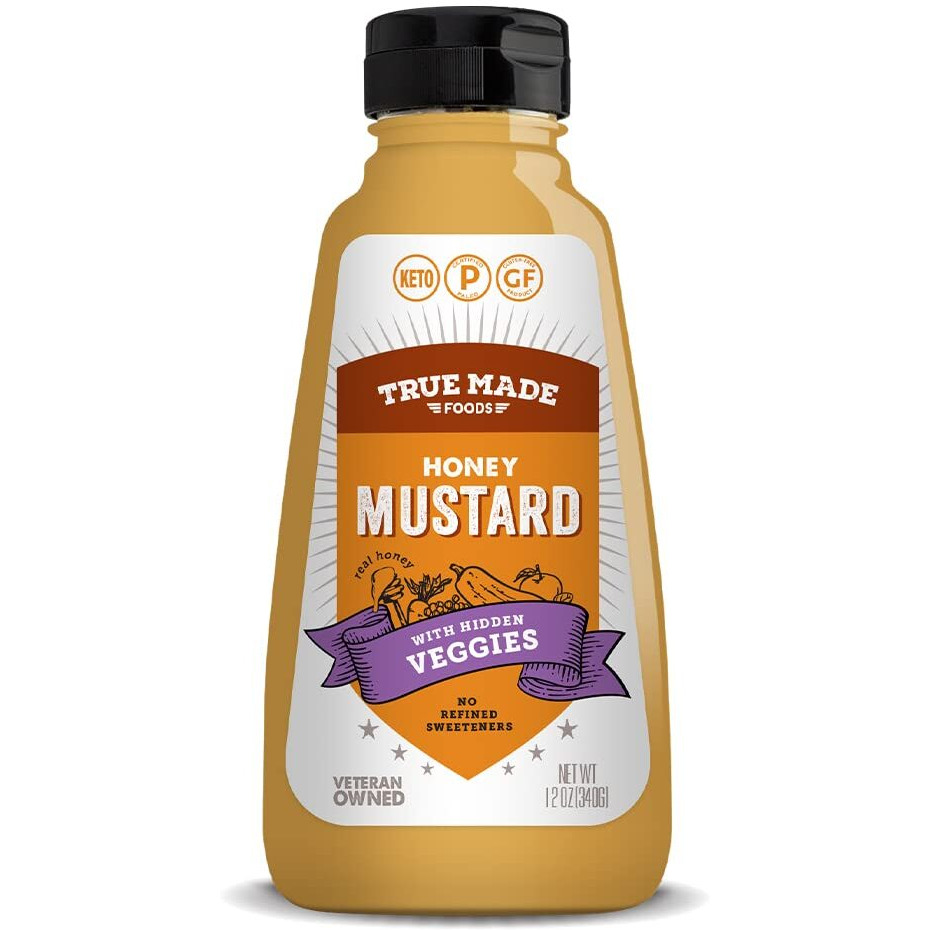 True Made Foods Low Sugar Honey Mustard, Keto Friendly (12Oz, 3 Pack)