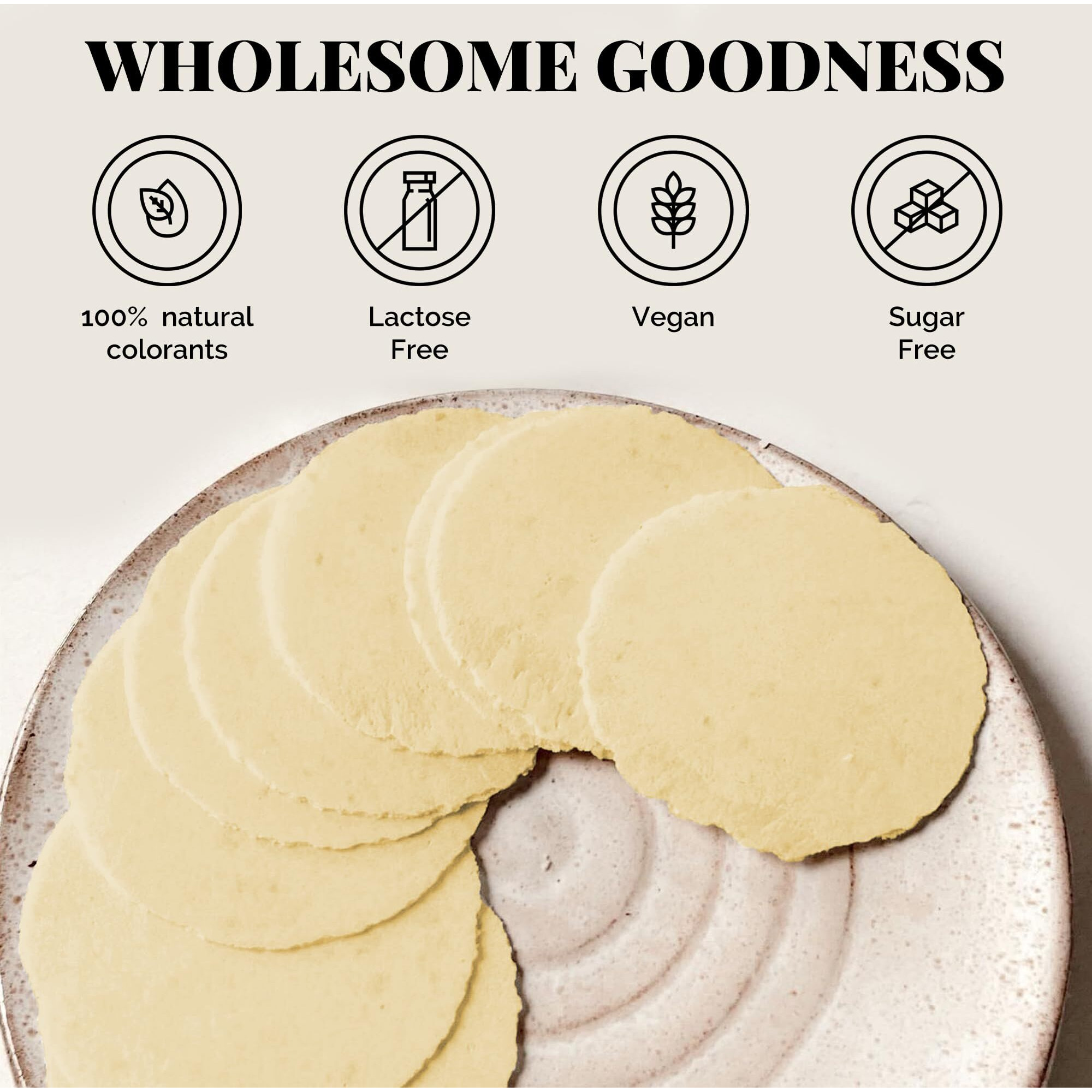 Kalan Lemon Pie Amaranth Flour Wafer Thins, Vegan And Sugar-Free, Pack Of 3
