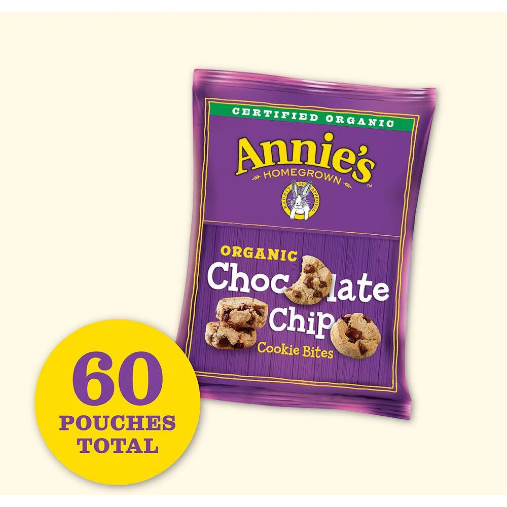 Annie's Organic Chocolate Chip Cookie Bites 10 Ct, 10.5 Oz (Pack Of 6)