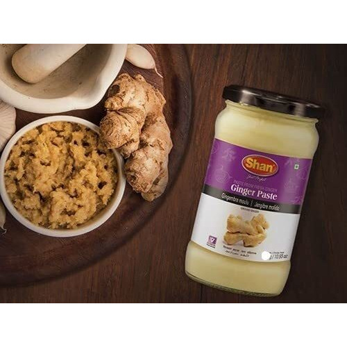 Shan - Garlic Paste, 24.69 Oz (700G) - Authentic Taste From Fresh Garlic In An Airtight Glass Jar - Vegan
