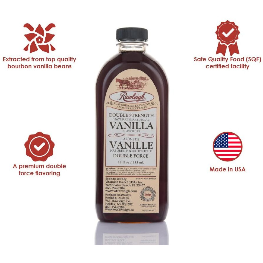 Rawleigh Double Strength Vanilla Flavoring 12 Fl Oz / 355Ml - Pack Of 1