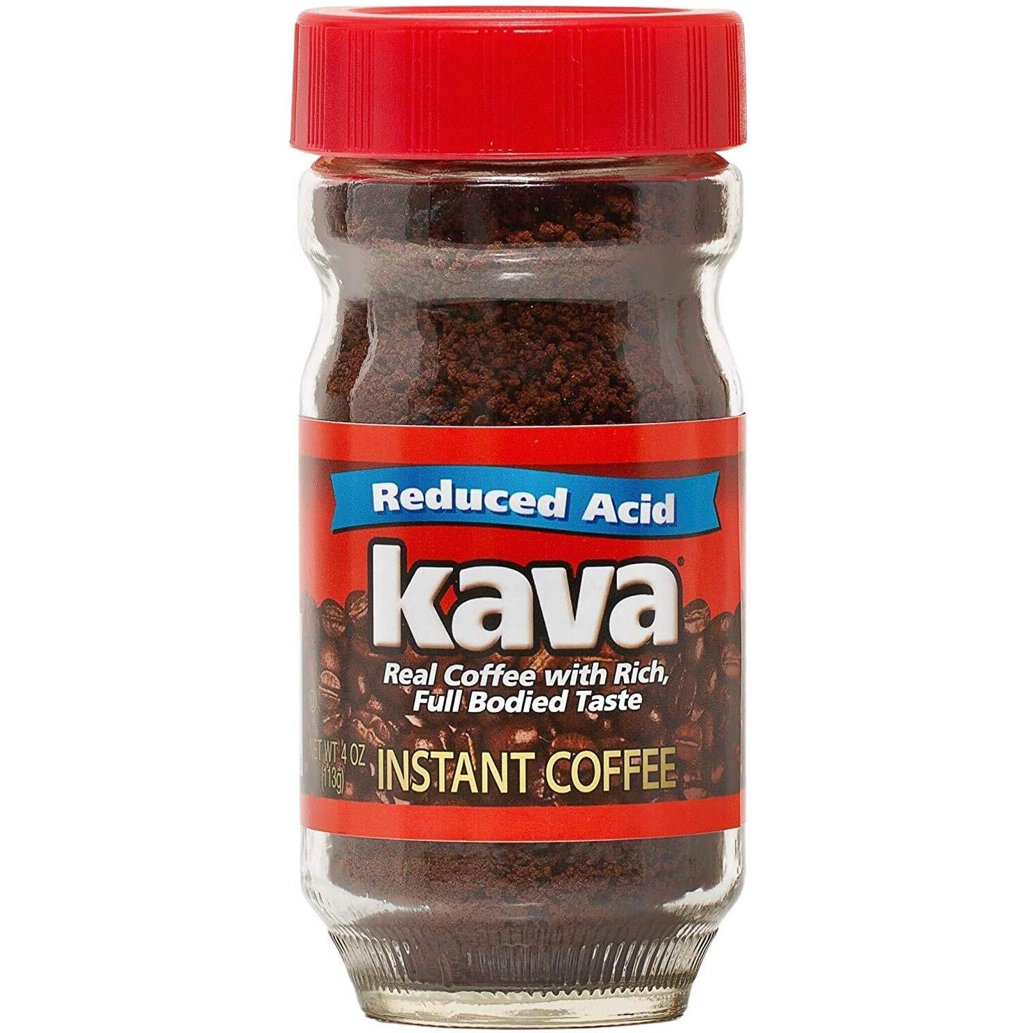 Kava Reduced Acid Instant Coffee, 4 Ounce (Pack Of 1)