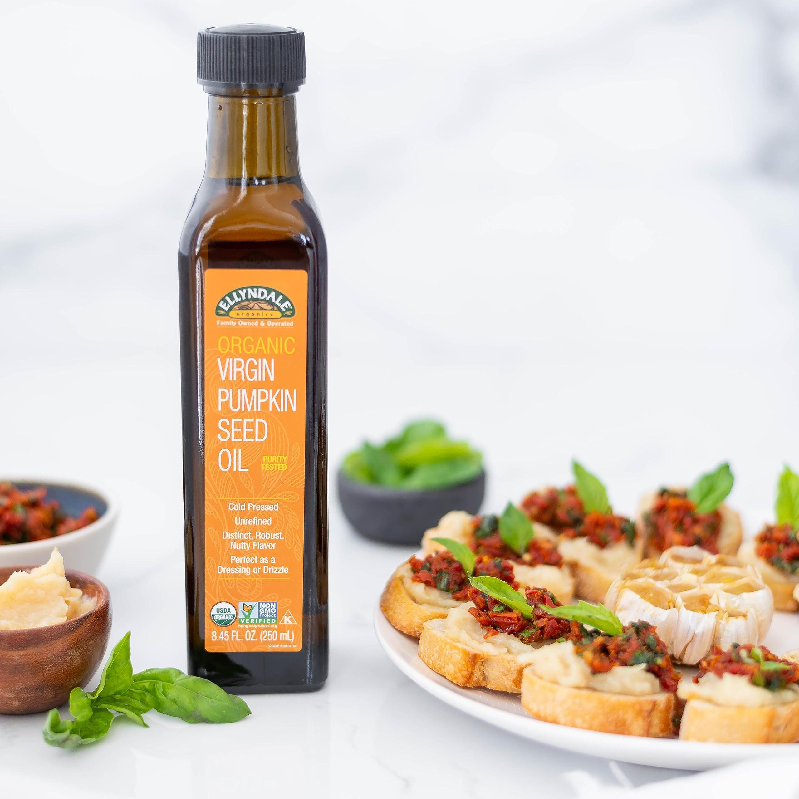 Now Foods, Organic Virgin Pumpkin Seed Oil, Cold-Pressed, Unrefined, Distinct Robust, Nutty Flavor, Certified Non-Gmo, 8.45-Ounce
