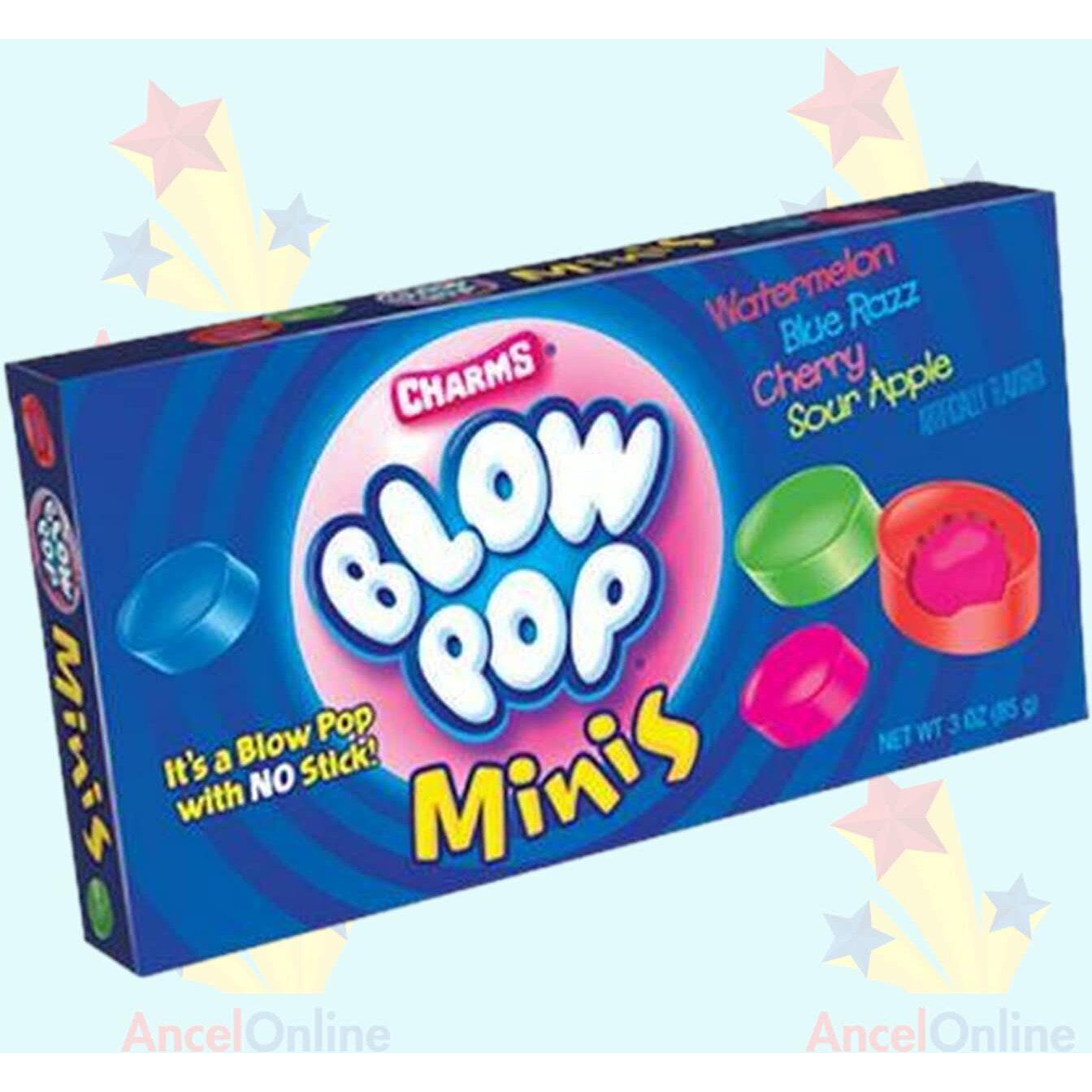 Charms Blow Pops Minis Theater Box, 3.5 Oz (Pack Of 12)