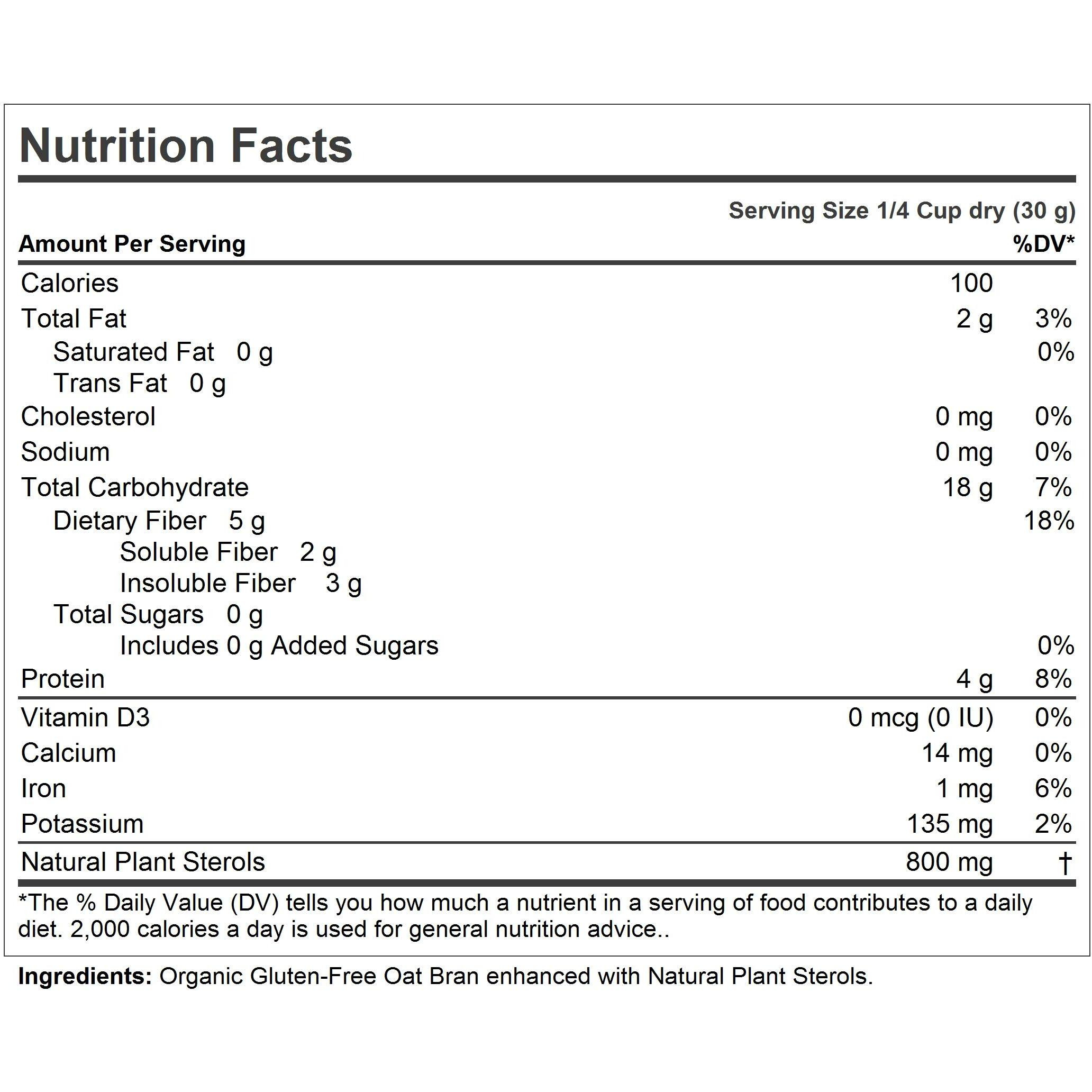 Andrew Lessman Ultimate Oat Bran 30 Servings - Premium Organic, Gluten-Free Oat Bran, Heart-Healthy Fiber And Non-Gmo Sourced Phytosterols. Promotes Healthy Cholesterol Levels. No Additives