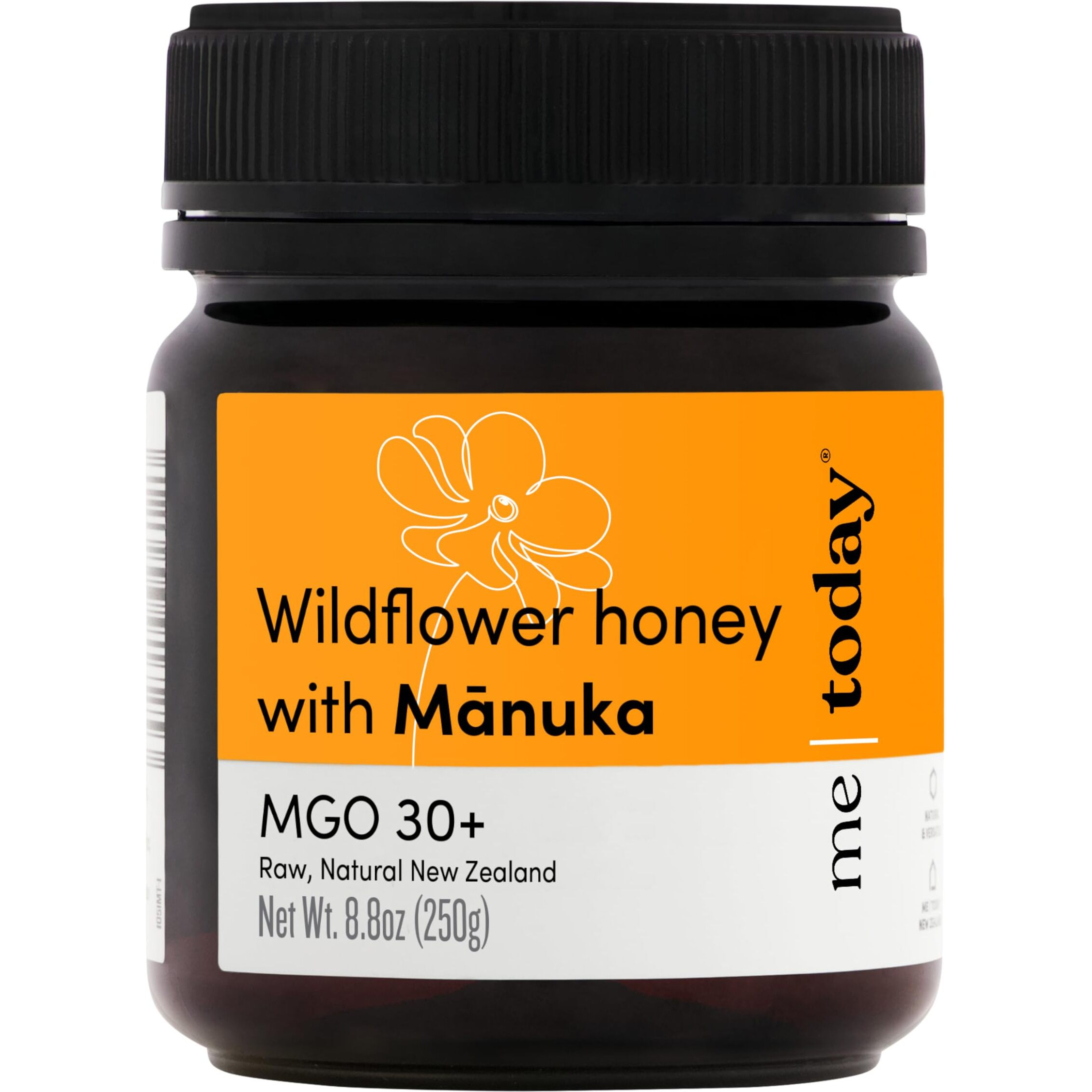 Me Today - Wildflower Honey With Manuka Mgo 30+ From New Zealand (8.8 Oz) Authentic, Raw & Unpasteurized