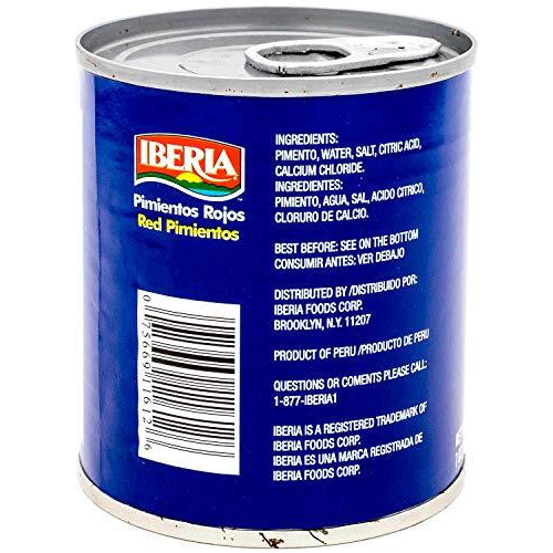 Iberia Sweet Red Pimientos, 7 Oz (Pack Of 24)