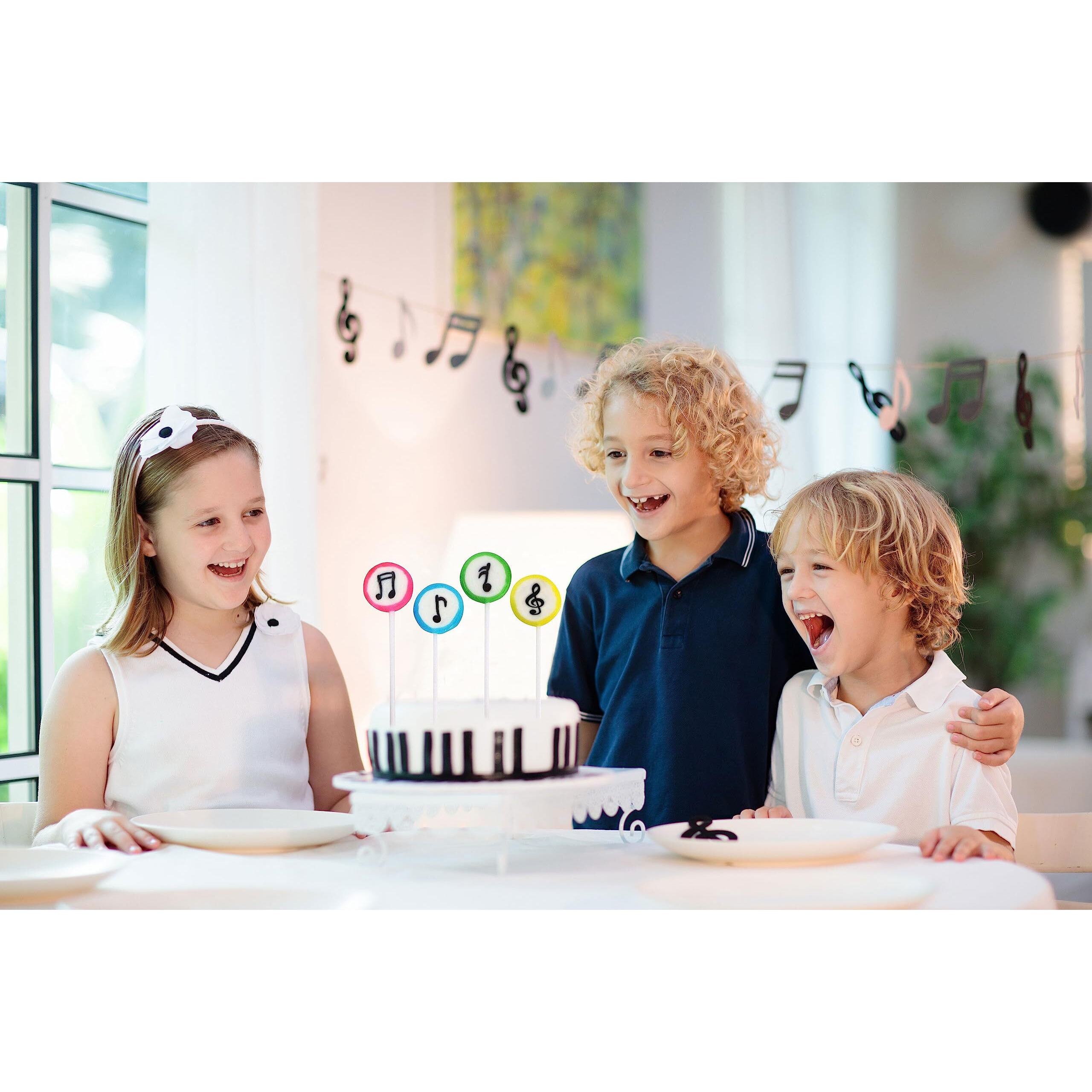 Music Candy Lollipops - 24 Suckers Bulk Individually Wrapped - Music Themed Gifts - Tik Tok Candy - Music Party Favors - Classroom Student Candy Bags - Birthday Candy For Kids