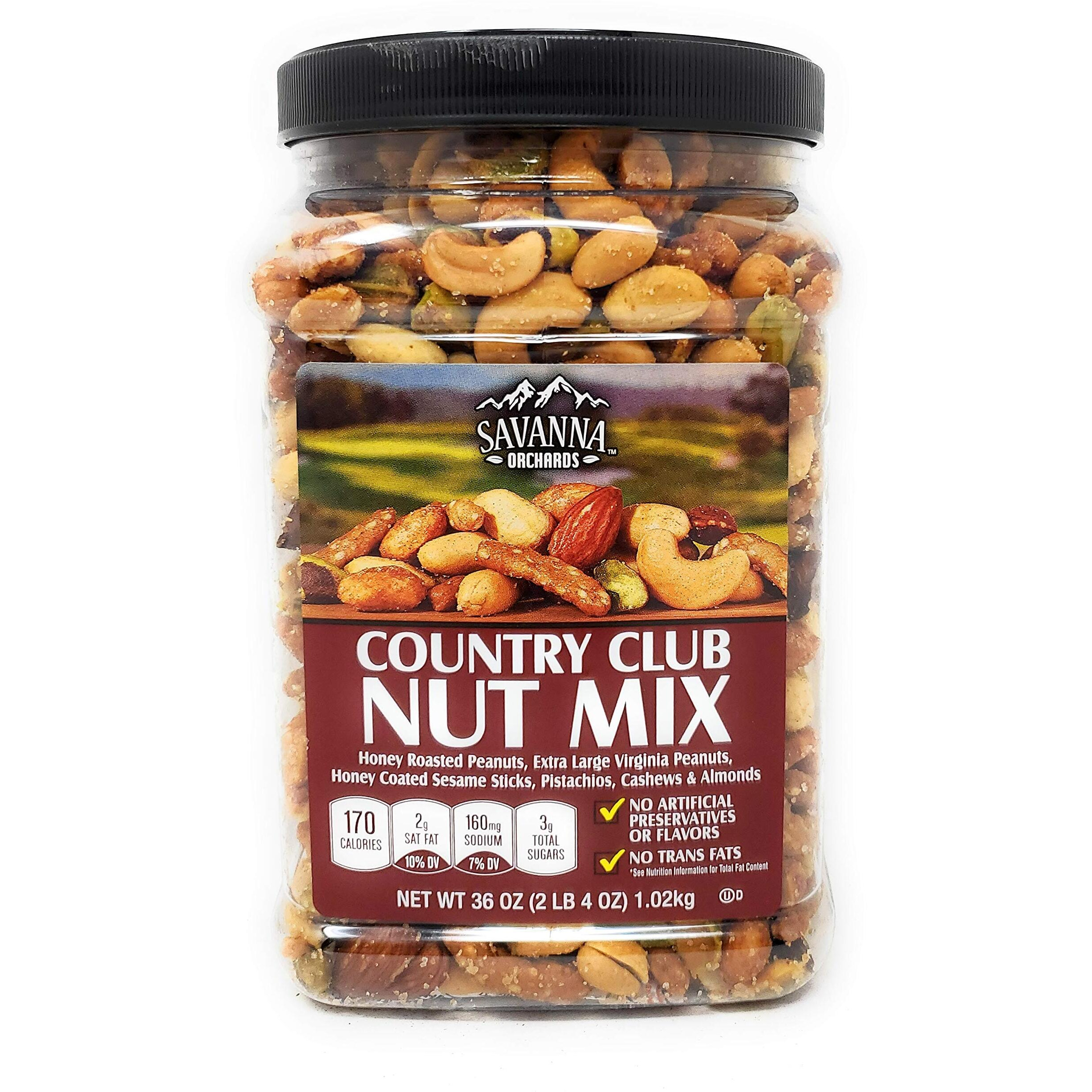 Savanna Orchards Country Club Nut Mix 36Oz (2.25Lbs)