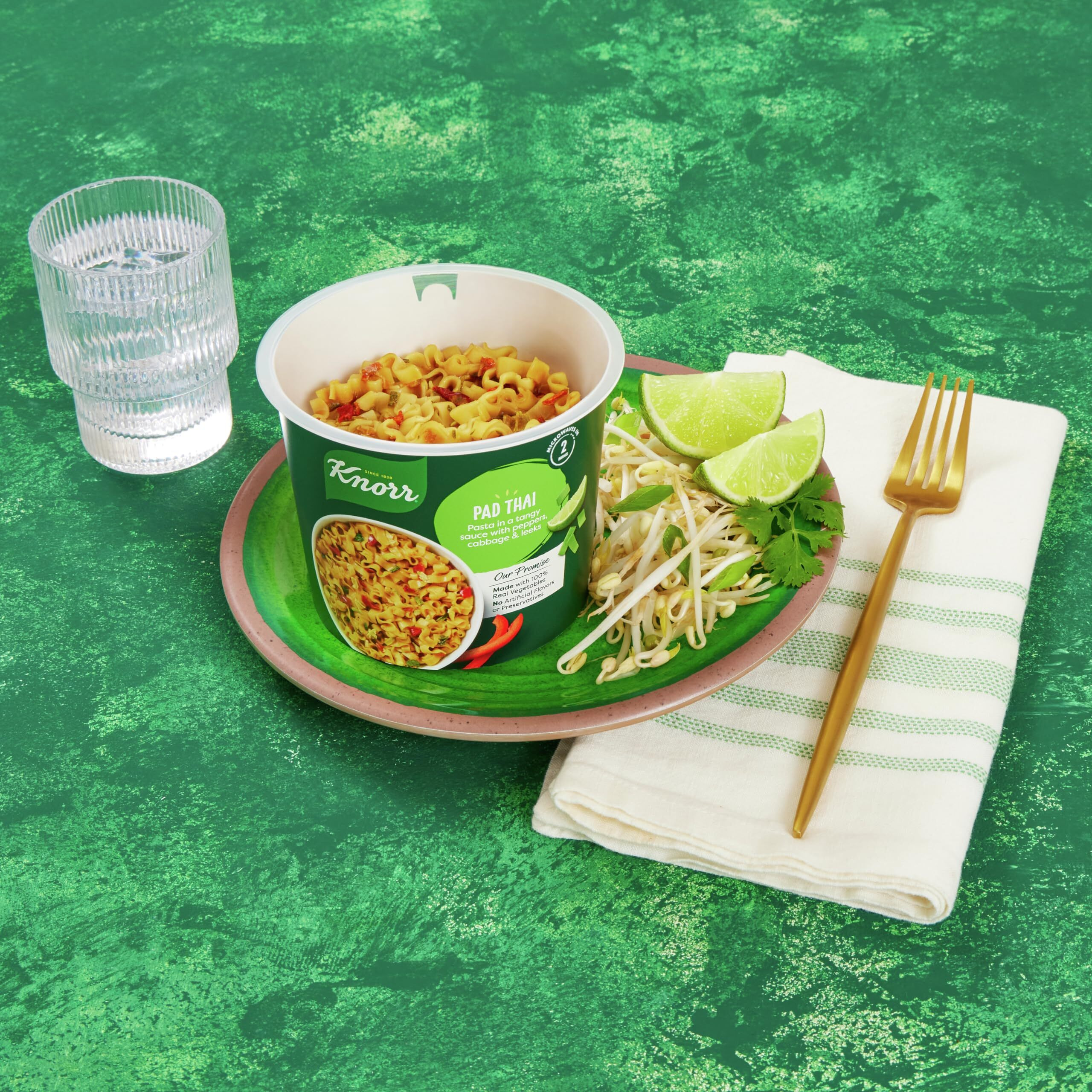 Knorr Pasta Cup 8 Count Pad Thai For A Quick And Easy Meal Made With 100% Real Vegetables & No Artificial Flavors Or Preservatives, 2.6 Oz