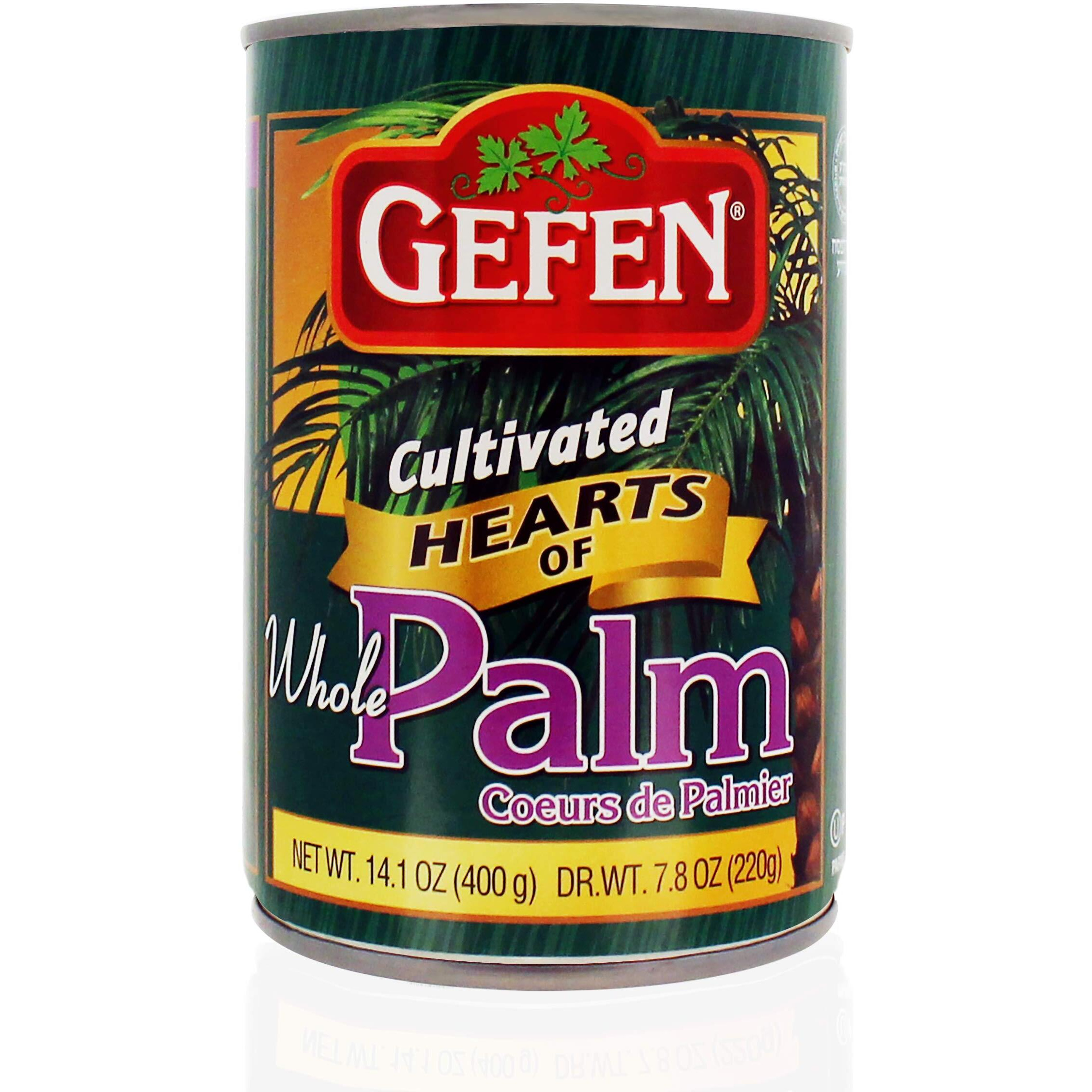 Gefen Premium Cultivated Whole Hearts Of Palm, 14.1 Oz (2 Pack) Less Sodium, Low Carb, All Natural, Gluten Free, Certified Kosher, No Preservatives, Vegan, Product Of Ecuador