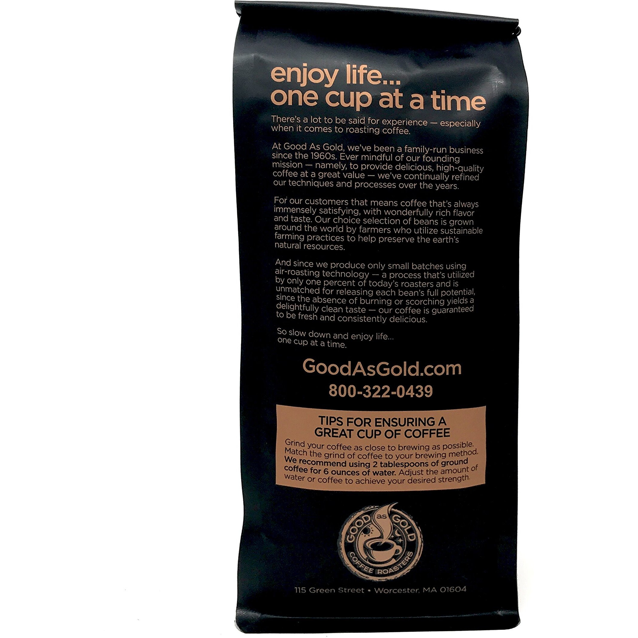 Kenya Aa Coffee Beans, Medium Roast, 12 Oz Bag, Whole Bean - Good As Gold Coffee Roasters