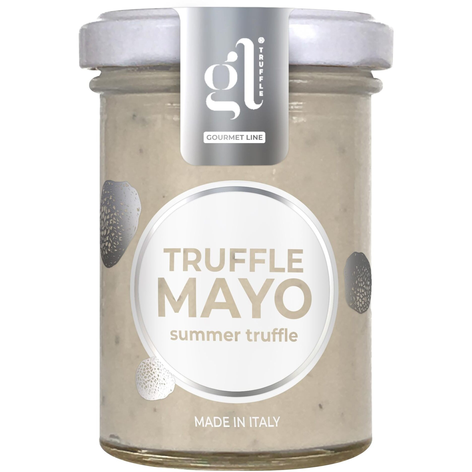 Mayonnaise With Black Summer Truffles, Truffl Aioli, Gourmet Truffle Mayo, 100G (3.52 Oz) Savory Italian Delight, Non-Gmo, Product Of Italy, Gl Truffle