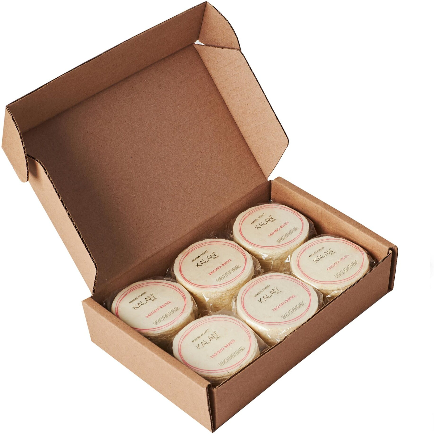 Kalan Amaranth Flour Wafer Thins, Vegan And Sugar-Free, Pack Of 6