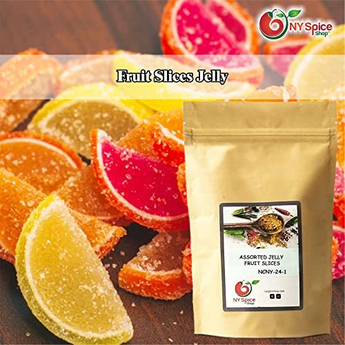 Ny Spice Shop Jelly Fruit Candy - 1 Pound Fruit Slices Candy - Assorted Fruit Gummies - Fruit Snacks For Candies Lovers