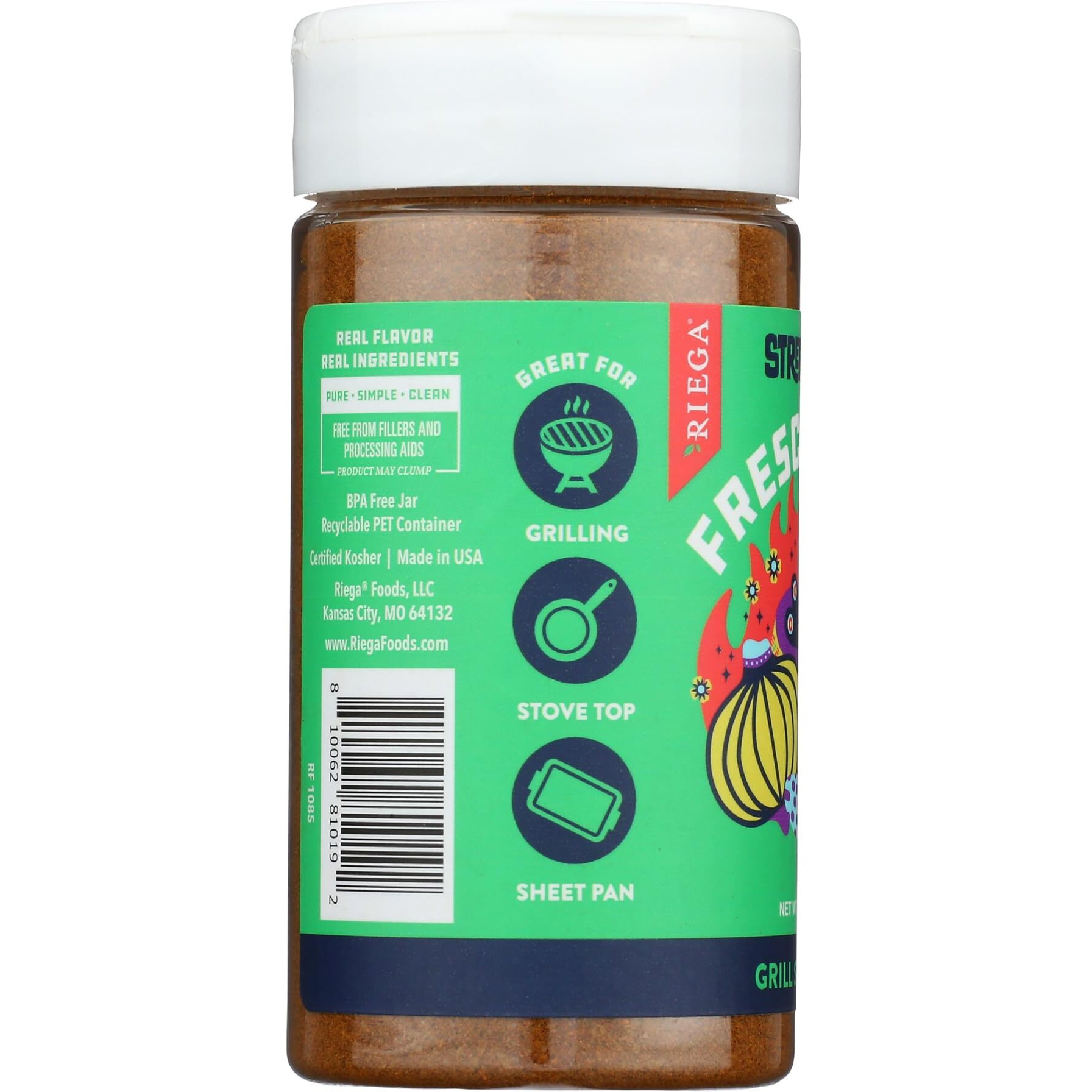 Riega Street Taco Grill Seasoning, Fresca Grill, 5.95 Oz (Pack Of 1)