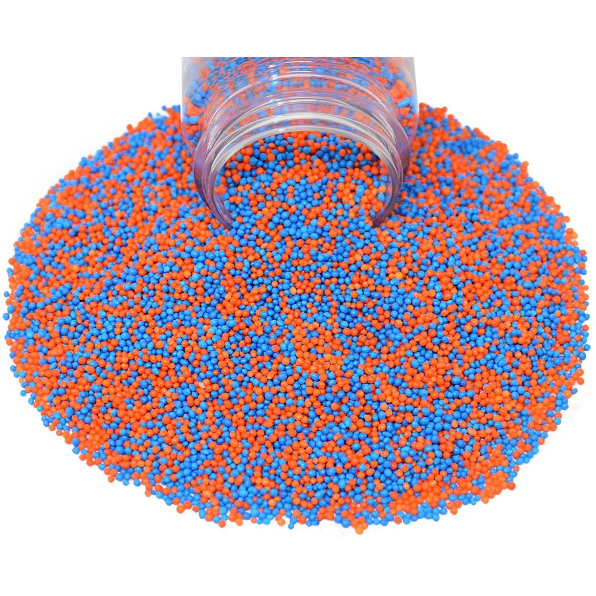 Mystic Sprinkles The Big Game Nonpareil Mix 3.8Oz Bottles (Blue & Orange)