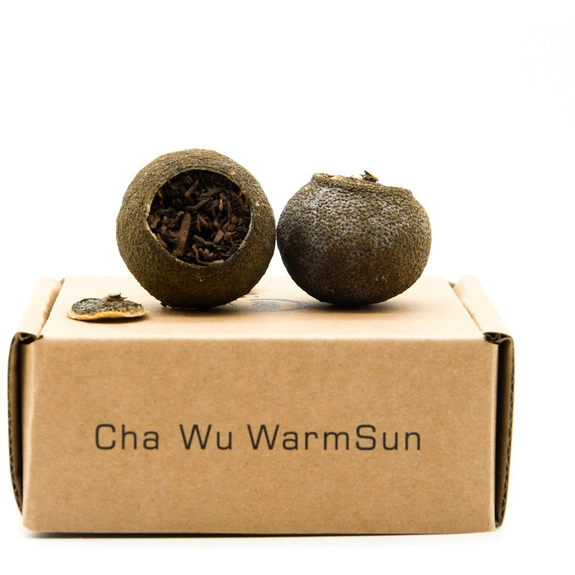 Chawuwarmsun [A] Mini-Citrus Ripe Pu Erh Tea,4.5Oz(130G),Fragrant Citrus Aroma With Puer Smooth,Origin Of China