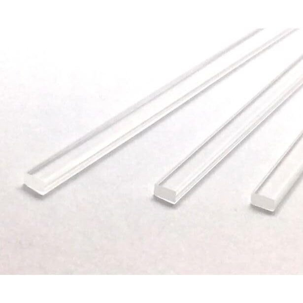 50Pcs L- 4"" X 4Mm Flat Clear Sticks For Cake Toppers Cake Pops Or Lollipops - Acrylic Plexiglass Sticks Transparent Clear, Strong And Not Bendy With Length Of 4,6 Or 8 (50, 4In)