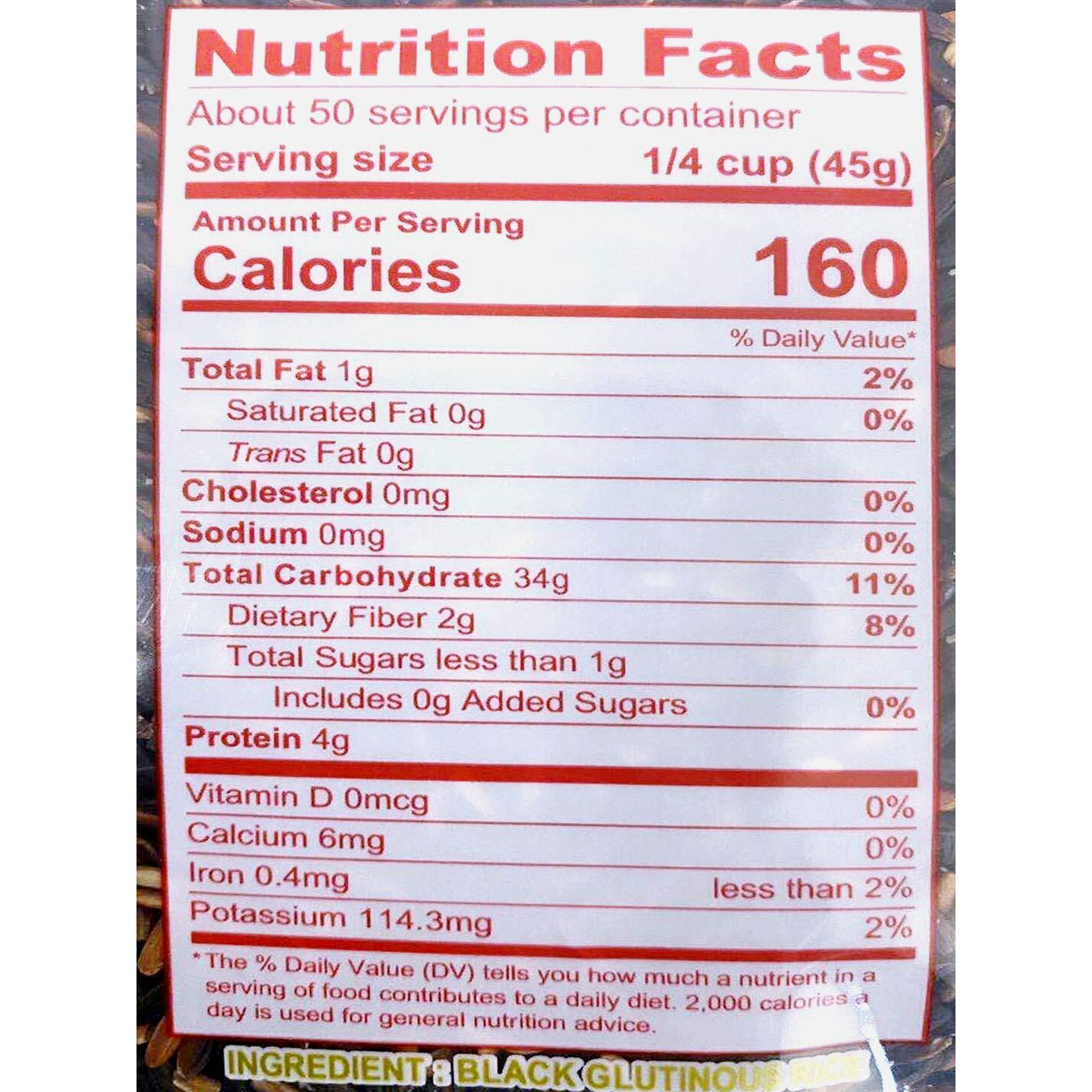 Three Ladies Rice (Black Glutinous Rice, 5 Lbs)