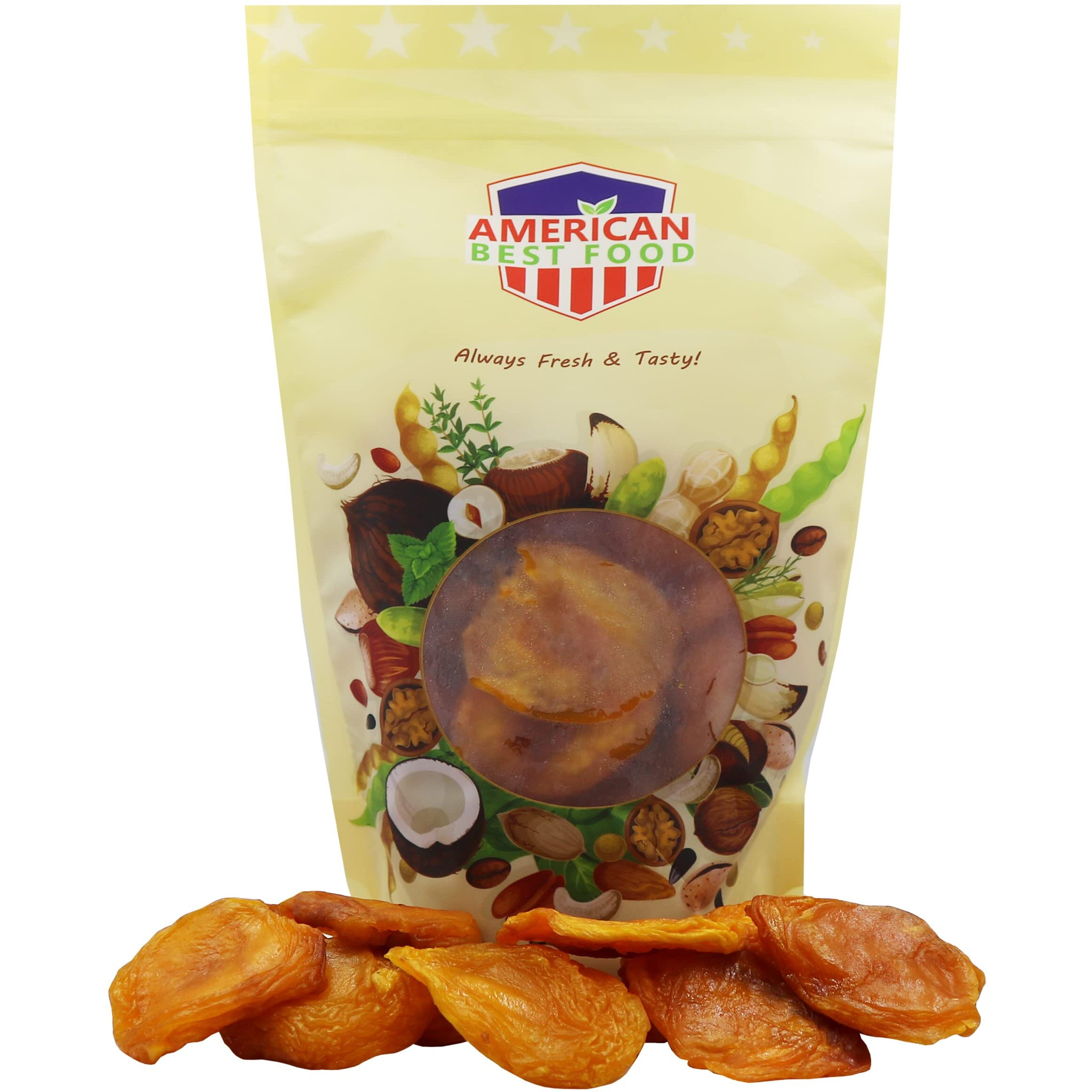 American Best Food Premium Quality Sundried Nectarines 2 Lb, California Dried Nectarines ( Pack Of One)