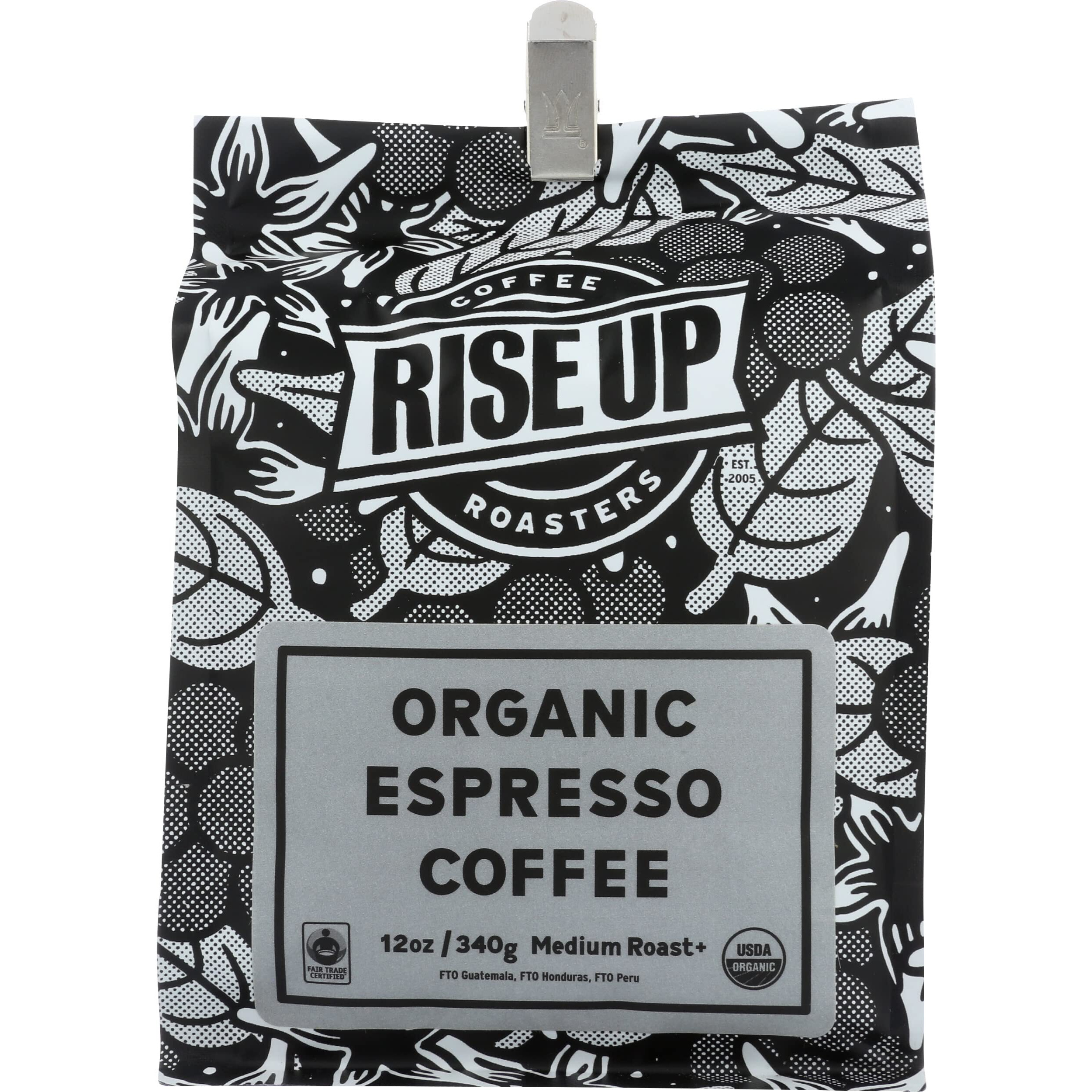 Organic Espresso, Certified Fair Trade Organic Coffee, 12 Oz, Whole Bean