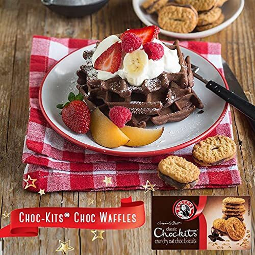 Baker's Choc-Kits Crunchy Oat Biscuits/Cookie | Chocolate | Pack Of 2 | 32 - 40 Cookies A Box | Kosher | Halal | Real Chocolate | Finest Ingredients | 32Oz | Imported From South Africa|