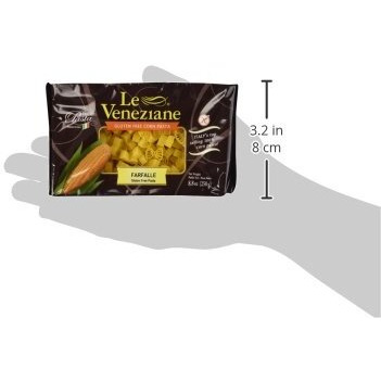 Le Veneziane - Italian Farfalle Pasta [Gluten-Free], (4)- 8.8 Oz. Pkgs