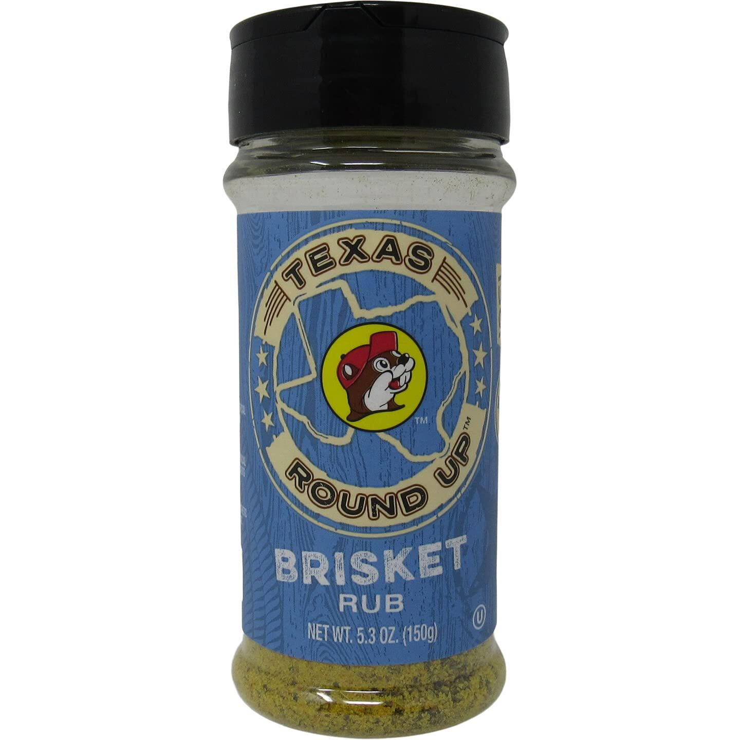 Buc-Ee's Texas Round Up Brisket Bbq Rub, Gluten Free, One 5.3 Ounce Shaker Bottle