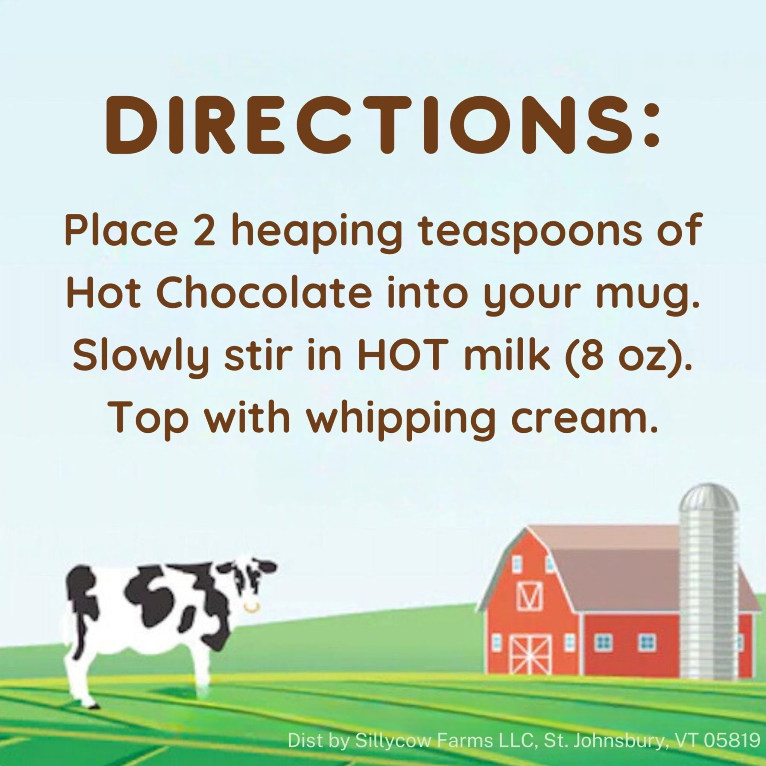 Sillycow Farms Hot Chocolate Mix Flavor | Gluten Free & Non Gmo, All Pure Ingredients For Healthier Indulgence | Dairy Free, Vegan, Nut Free Certified Quality Cocoa Powder Blend - Pack Of 3