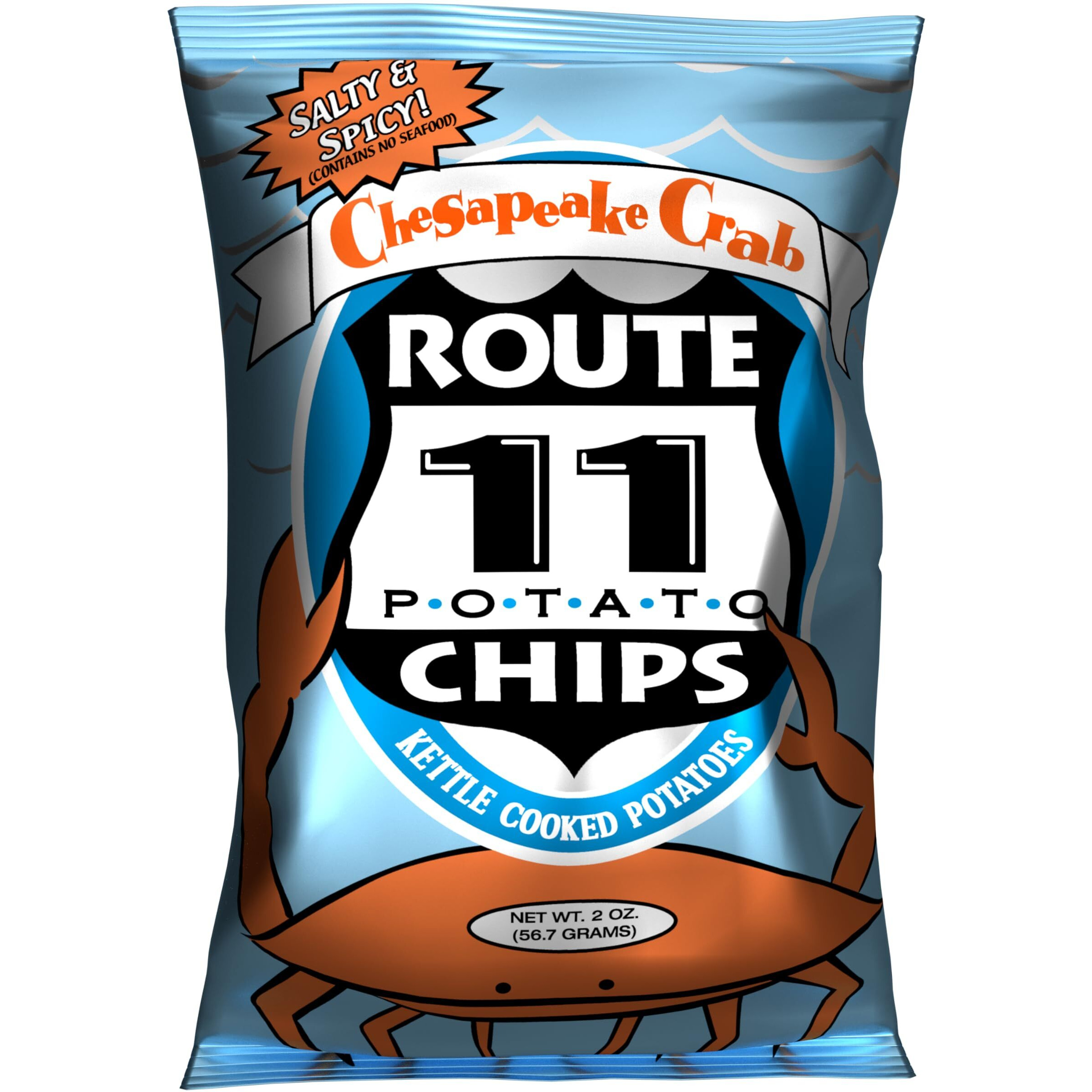 Route 11 Potato Chips  Chesapeake Crab (15 Bags (2 Oz Each))