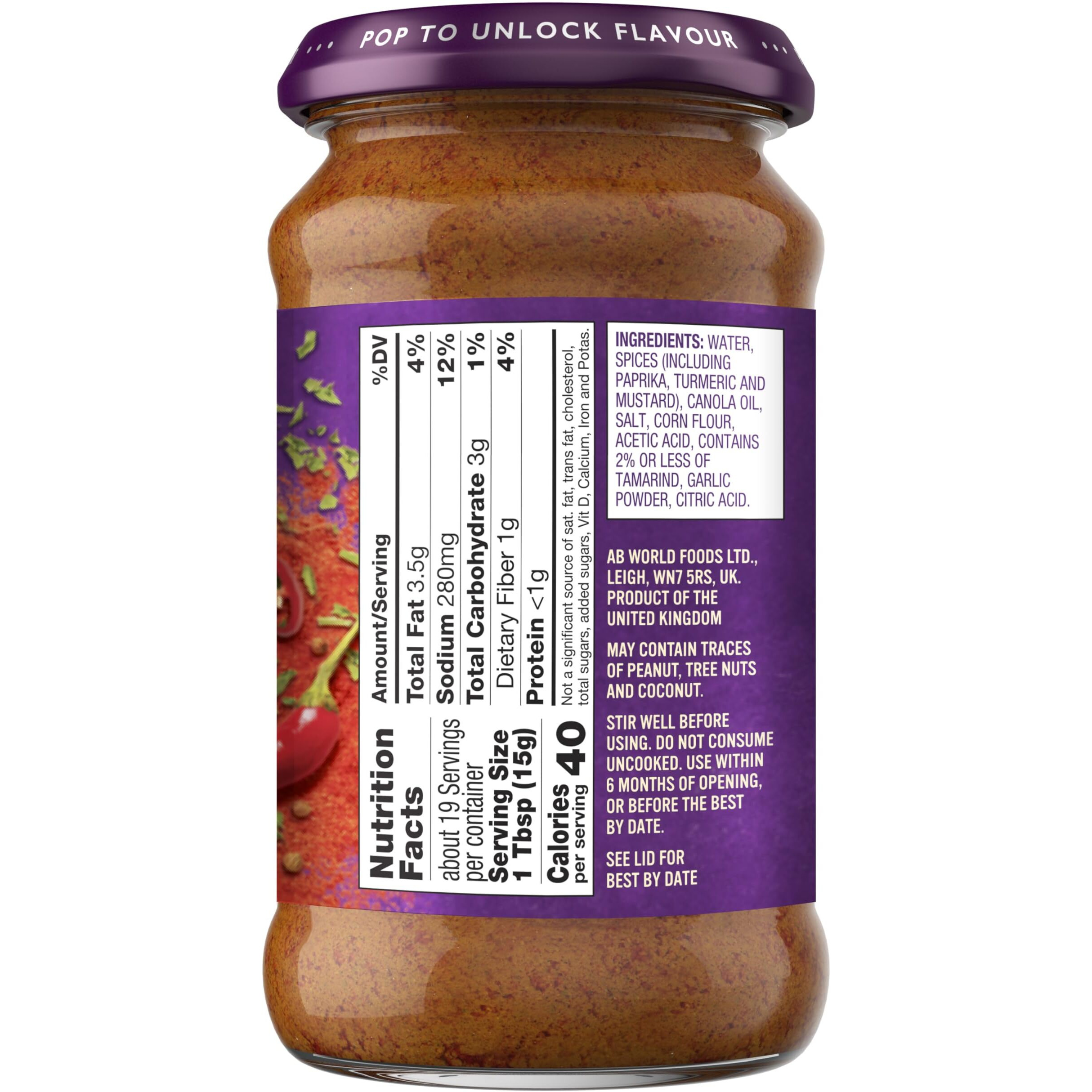 Patak's Hot Curry 10Oz 3Pk