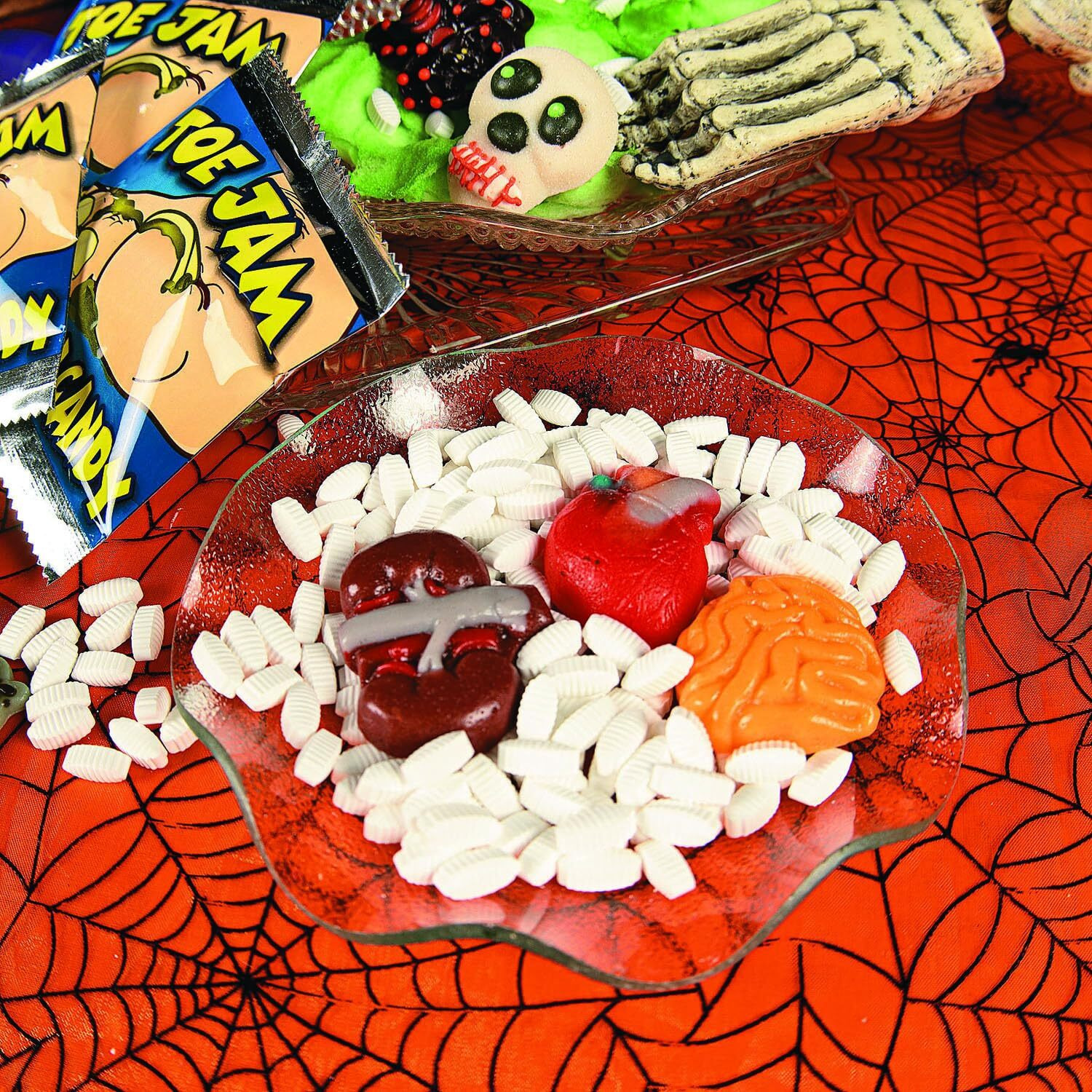 Halloween Organ Harvest Gummy Candy, 1 Lb Package, Brains And Guts Gummies, Great For Halloween Parties, Trick Or Treat Bags And Trunk Or Treat Events