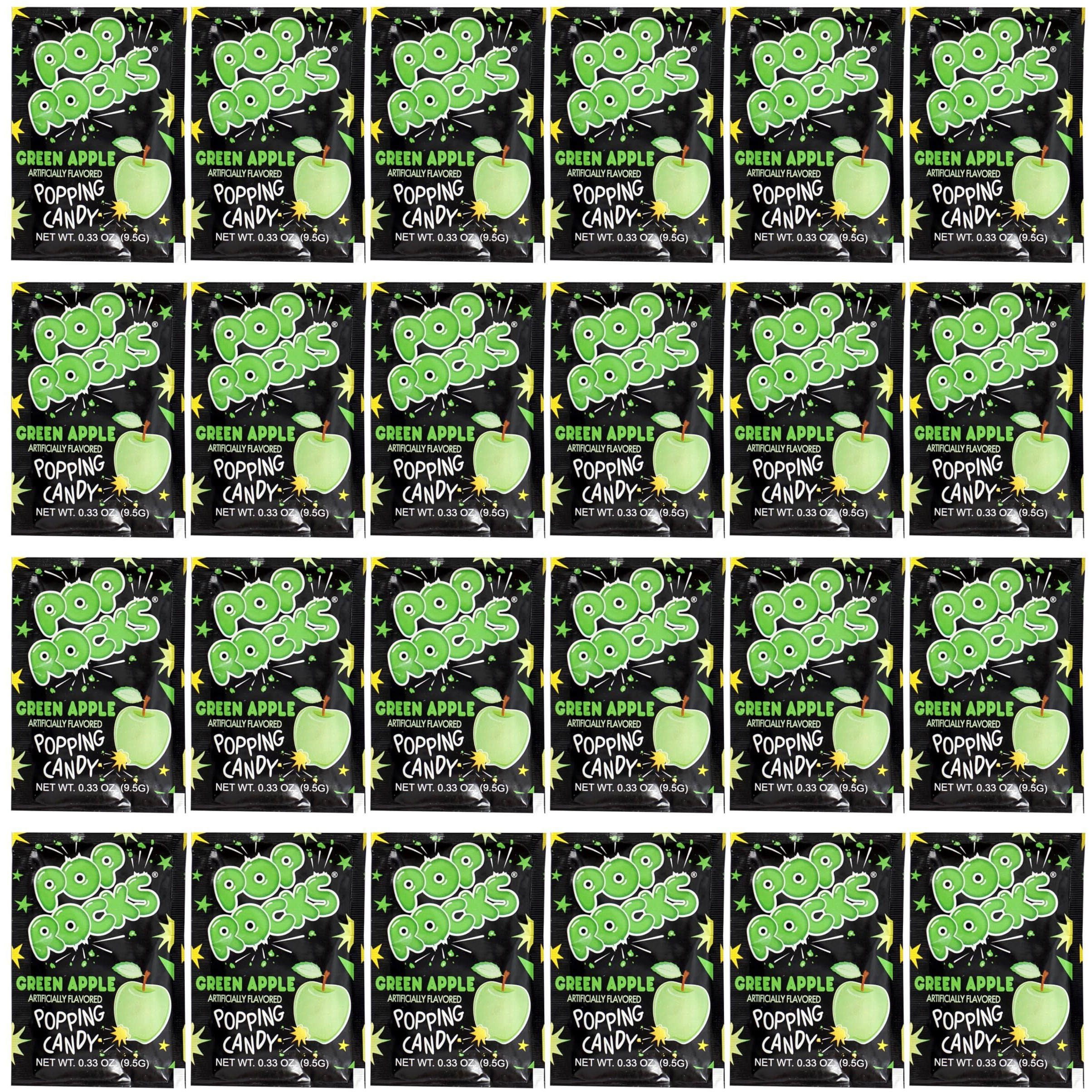 Pop Rocks Green Apple, 24 Pack, Popping Candy