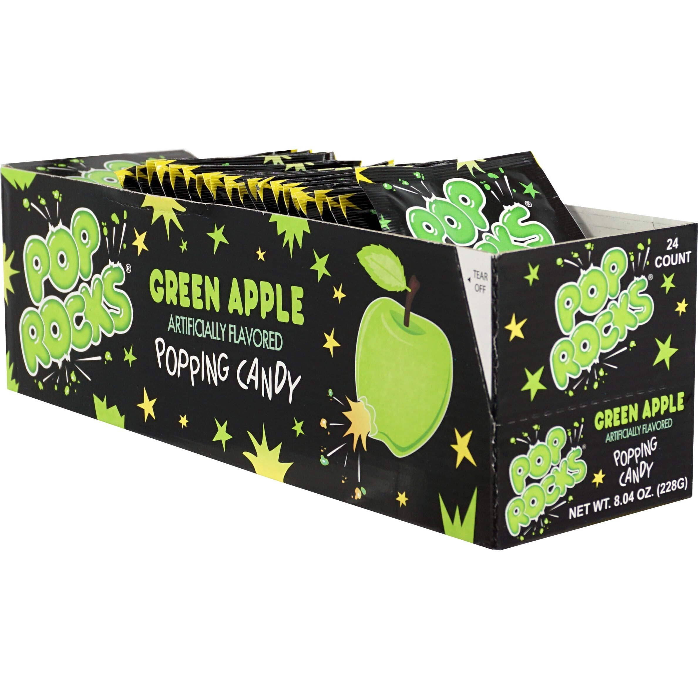 Pop Rocks Green Apple, 24 Pack, Popping Candy