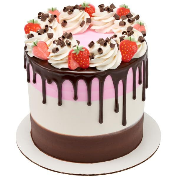 Strawberry Shape Edible Sugar Decoration Toppers, 12 Count - Great For Cupcakes, Cookies, Cakes, Cakes Pops