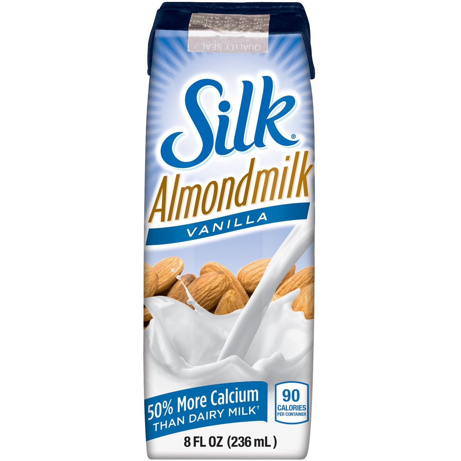 Silk Almond Milk, Vanilla, 8 Ounce (Pack Of 12)