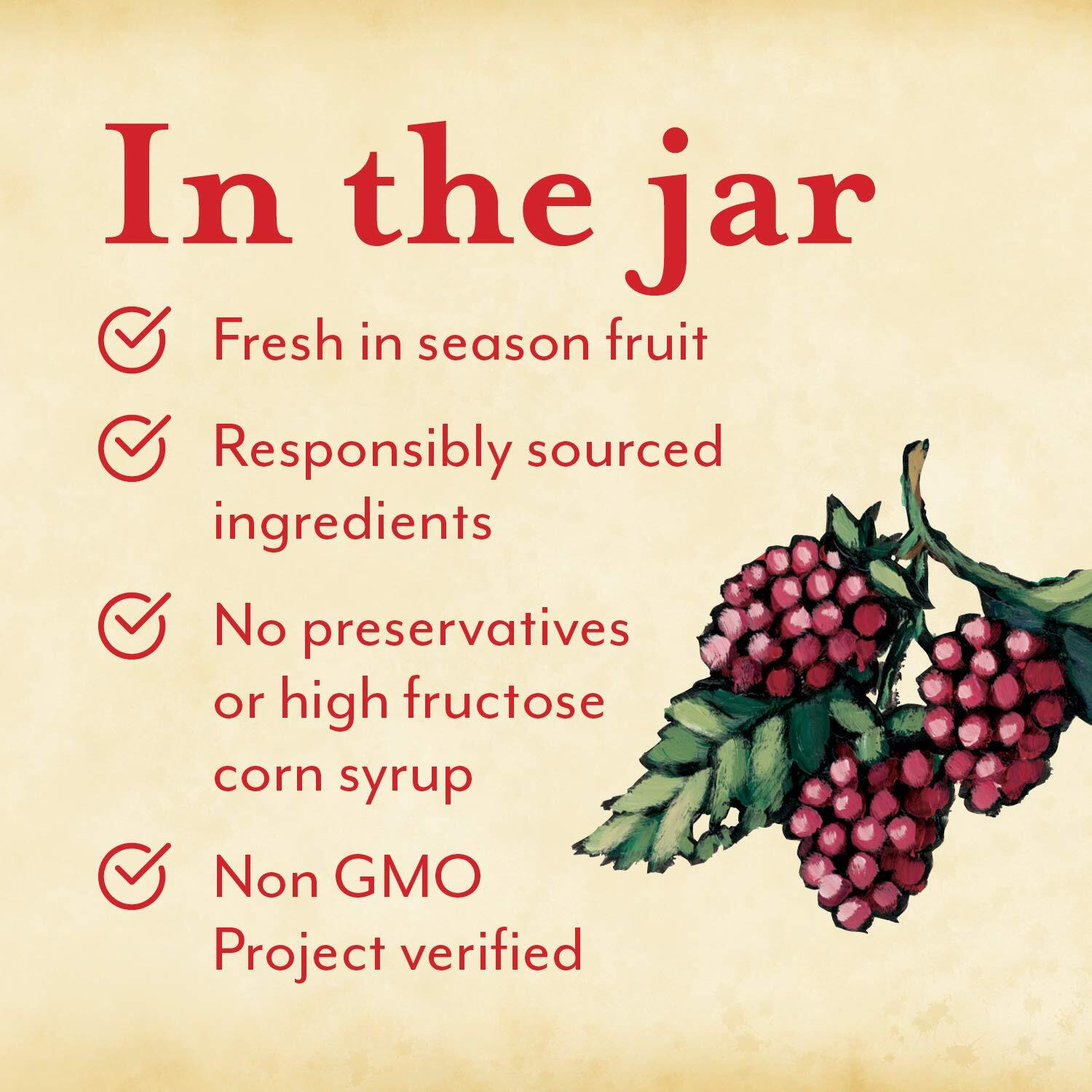 Oregon Growers Red Raspberry Fruit Spread - Organic Raspberry Jam, Organic Raspberries, Raspberry, Red Raspberry Jam Made In Oregon, All Natural Ingredients, Non-Gmo - 12 Oz (Pack Of 2)