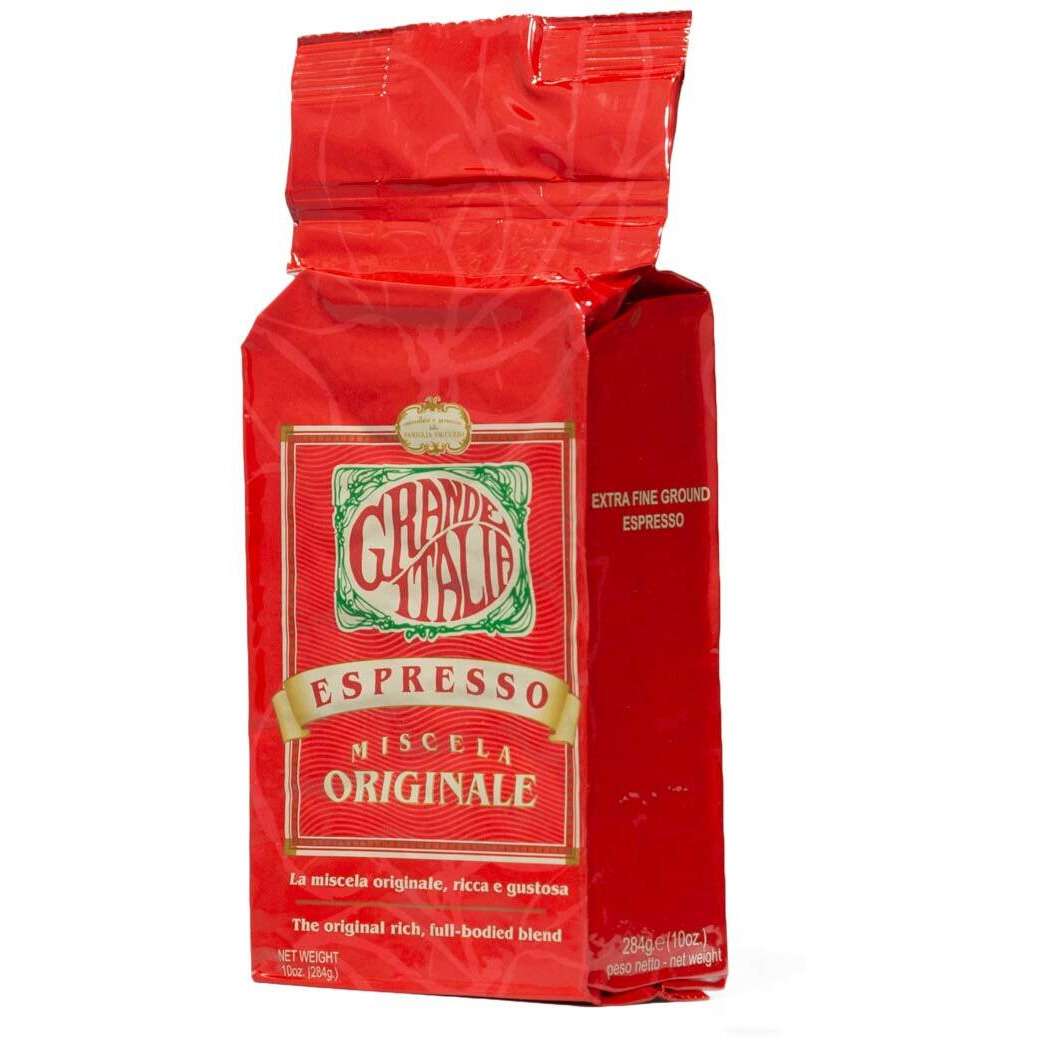 Grande Italia Espresso Ground (Ex Fine Ground, 10 Oz)