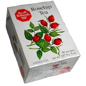 Onno Behrends Rosehip Tea, 50 Tea Bags (4.8Oz) - Pack Of 4