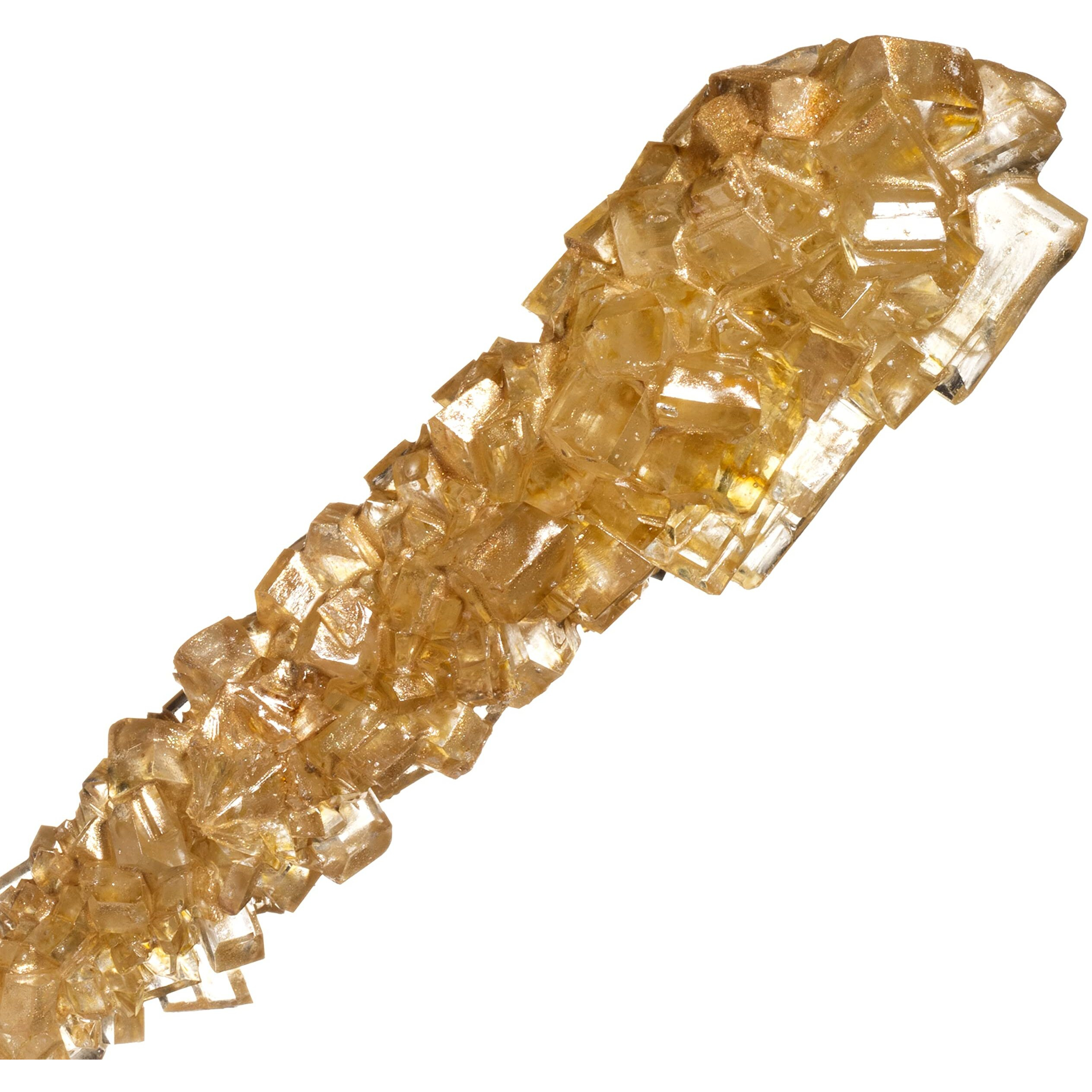 Candy Envy - Happy New Year Rock Candy Sugar Sticks - 18 Indiv. Wrapped - Gold, Black, White